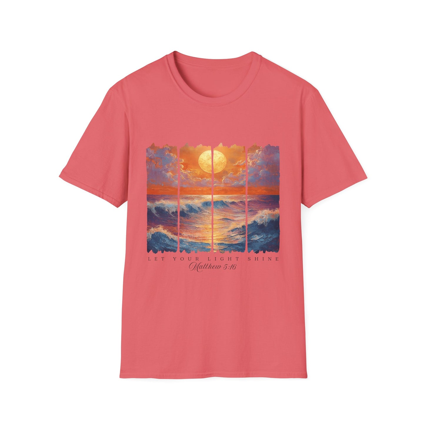 Sunset Ocean Art T-Shirt — Coastal Sunrise Graphic Tee