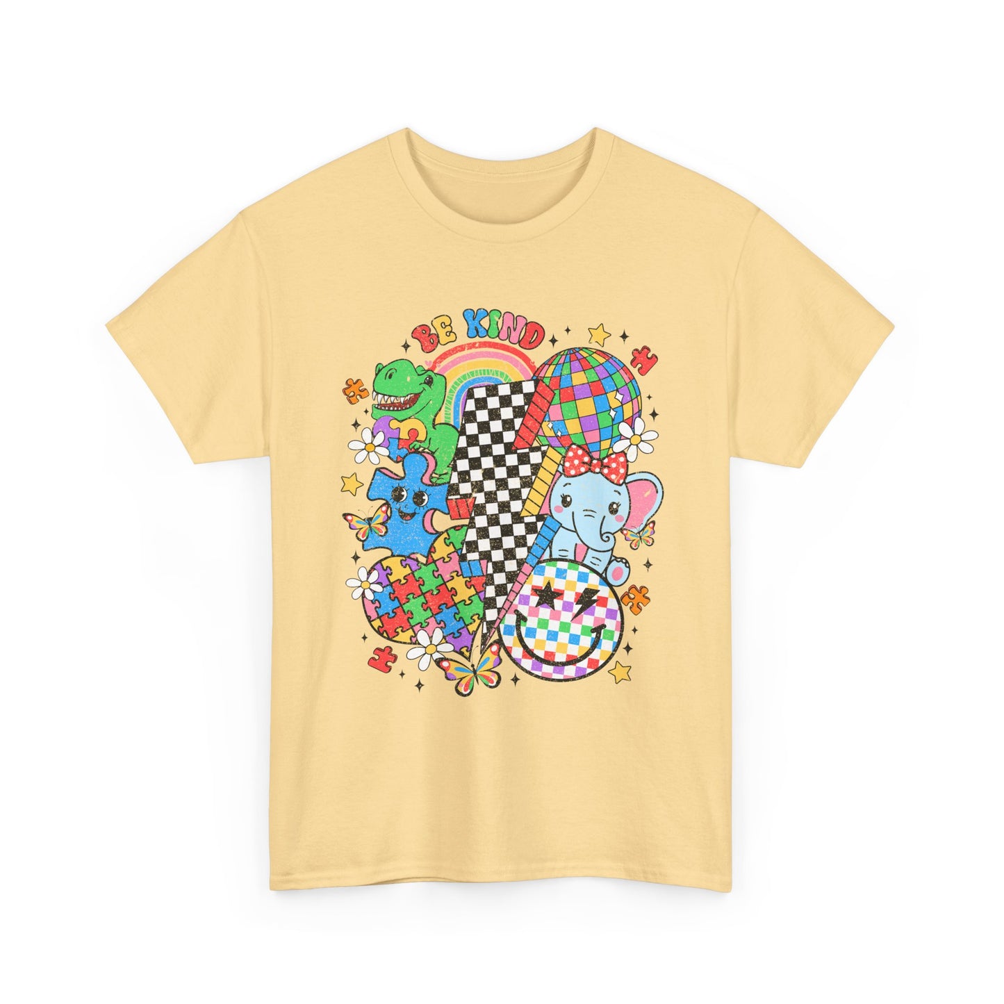 Autism Awareness Puzzle Heart Tee — Colorful Kids & Adults Support Shirt