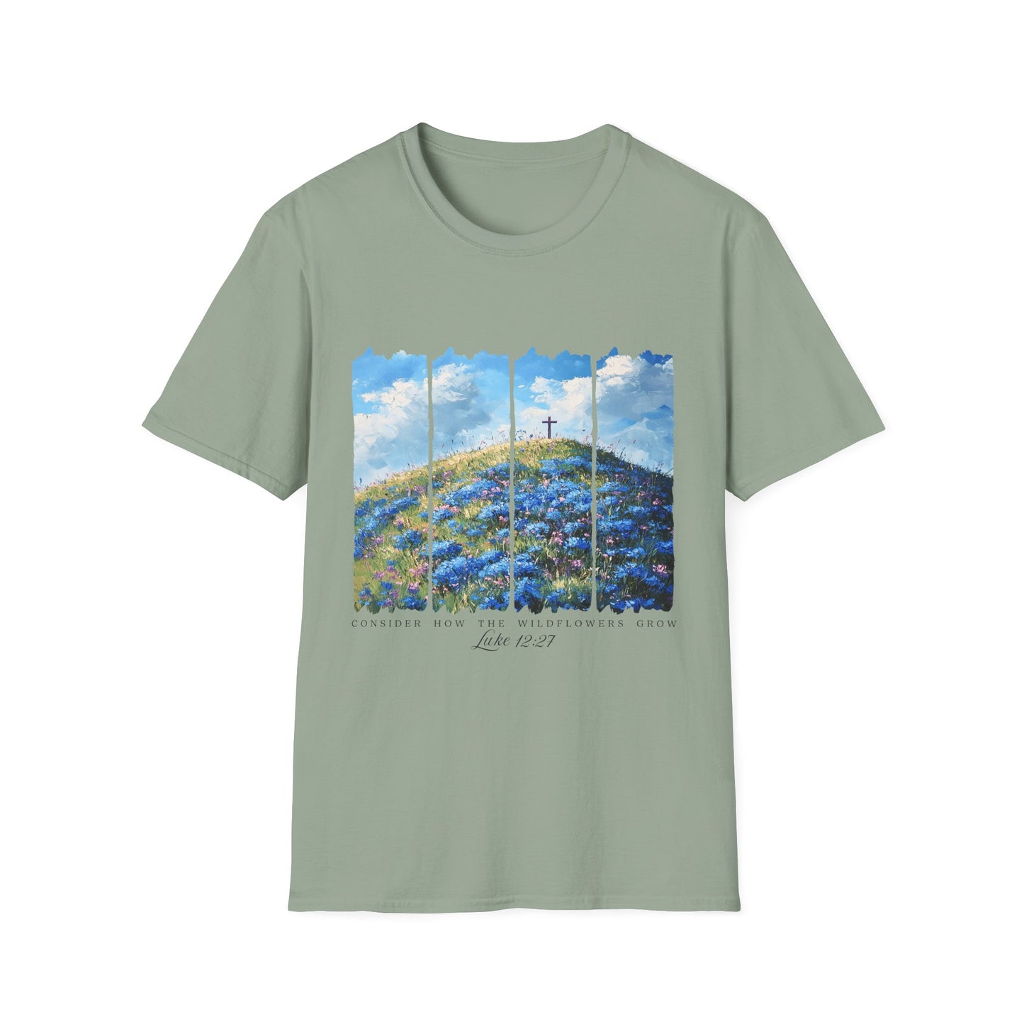 Resurrection Cross Landscape T‑Shirt — Christian Easter Faith Tee