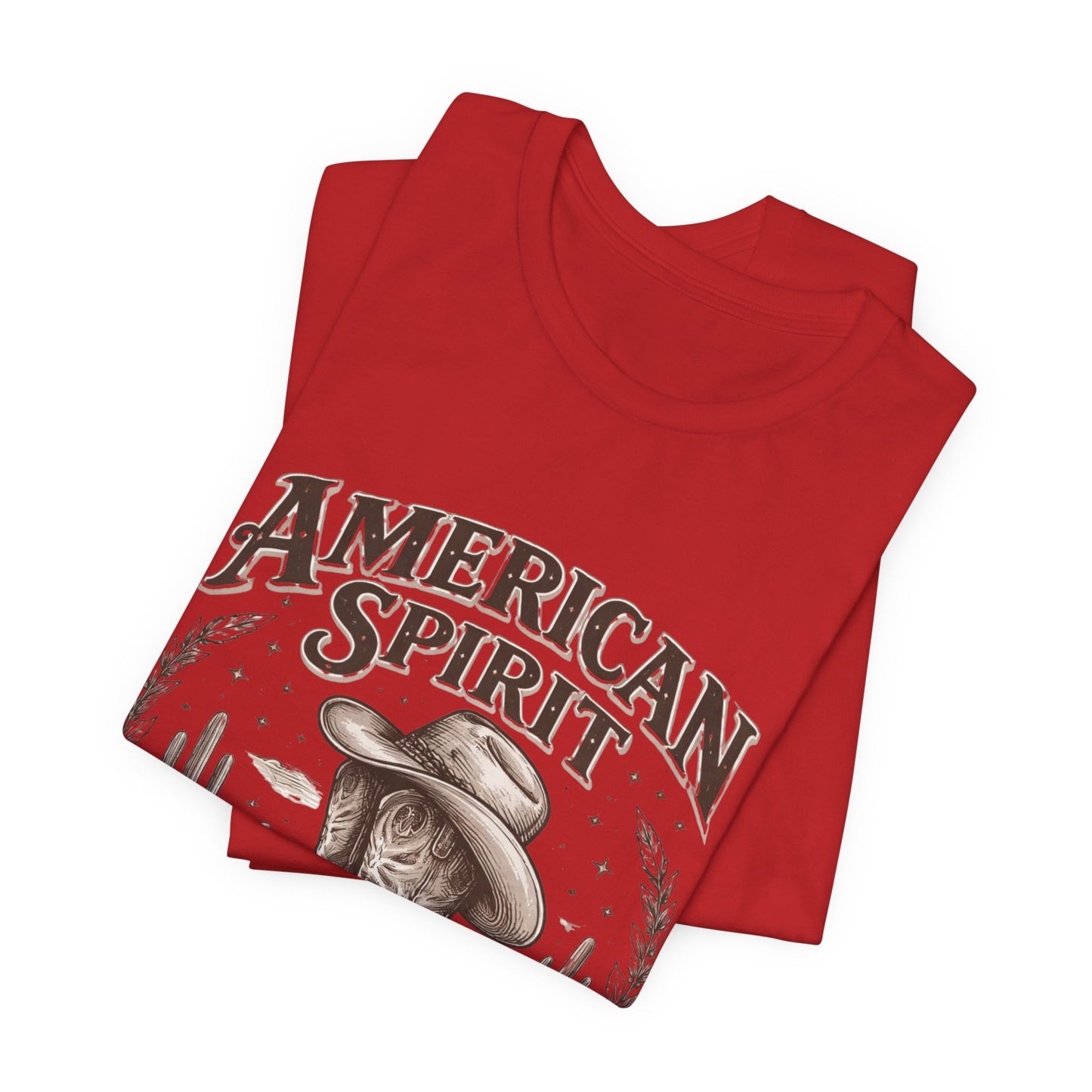 American Spirit Cowboy Tee — Western Boot & Cactus Vintage Graphic T-Shirt