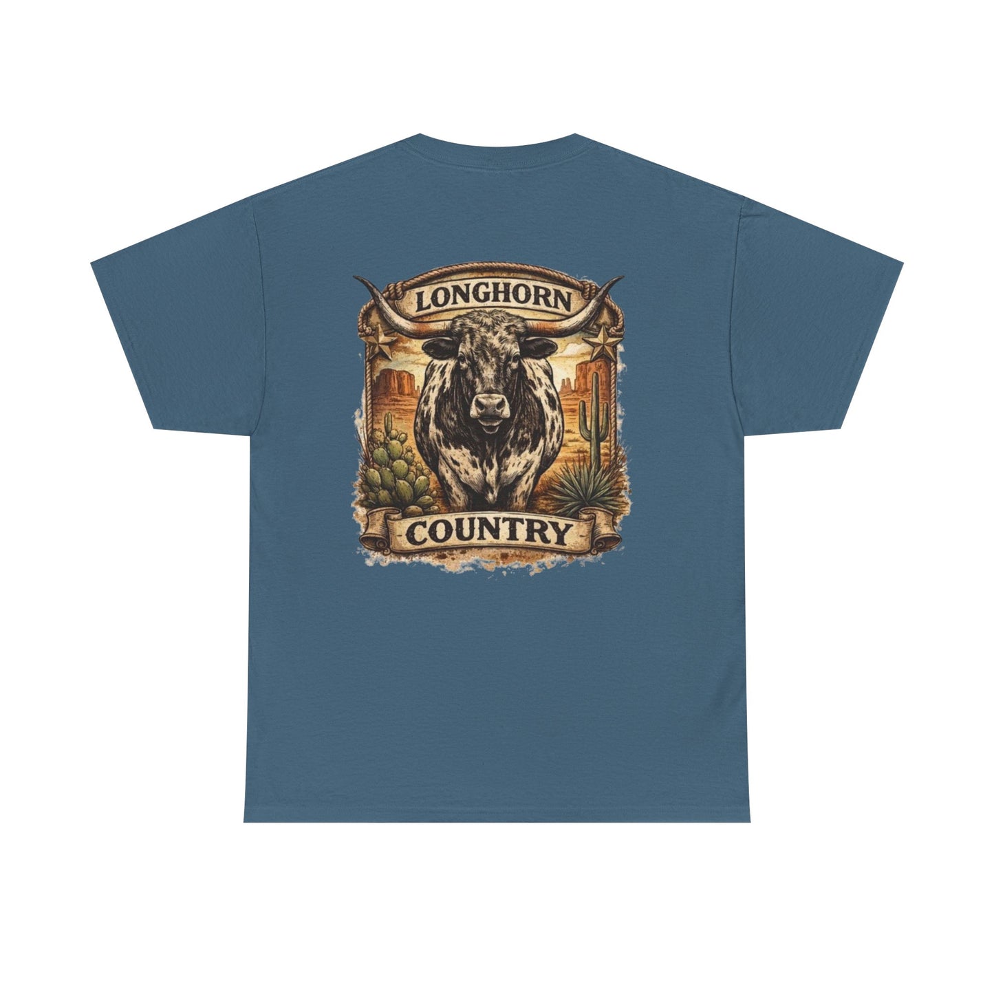 Longhorn Country Tee — Western Bull Graphic T-Shirt