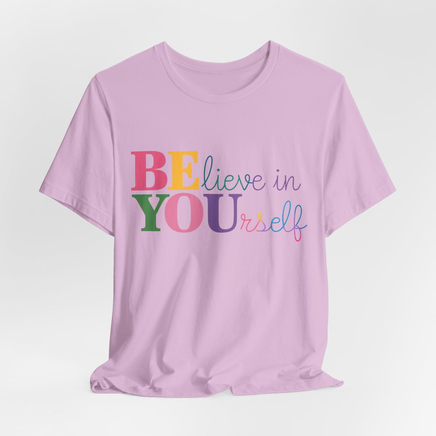 Believe in Yourself Colorblock Tee