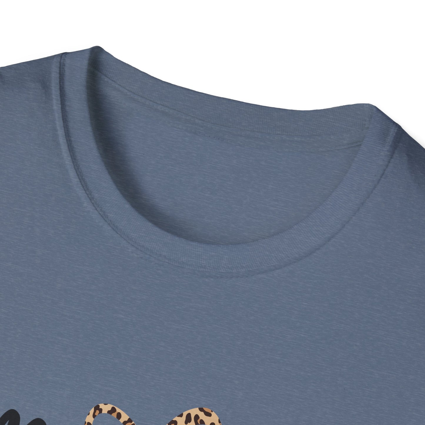 Teacher Graphic Tee — "I'm Literally Just a Teacher" Leopard Bow