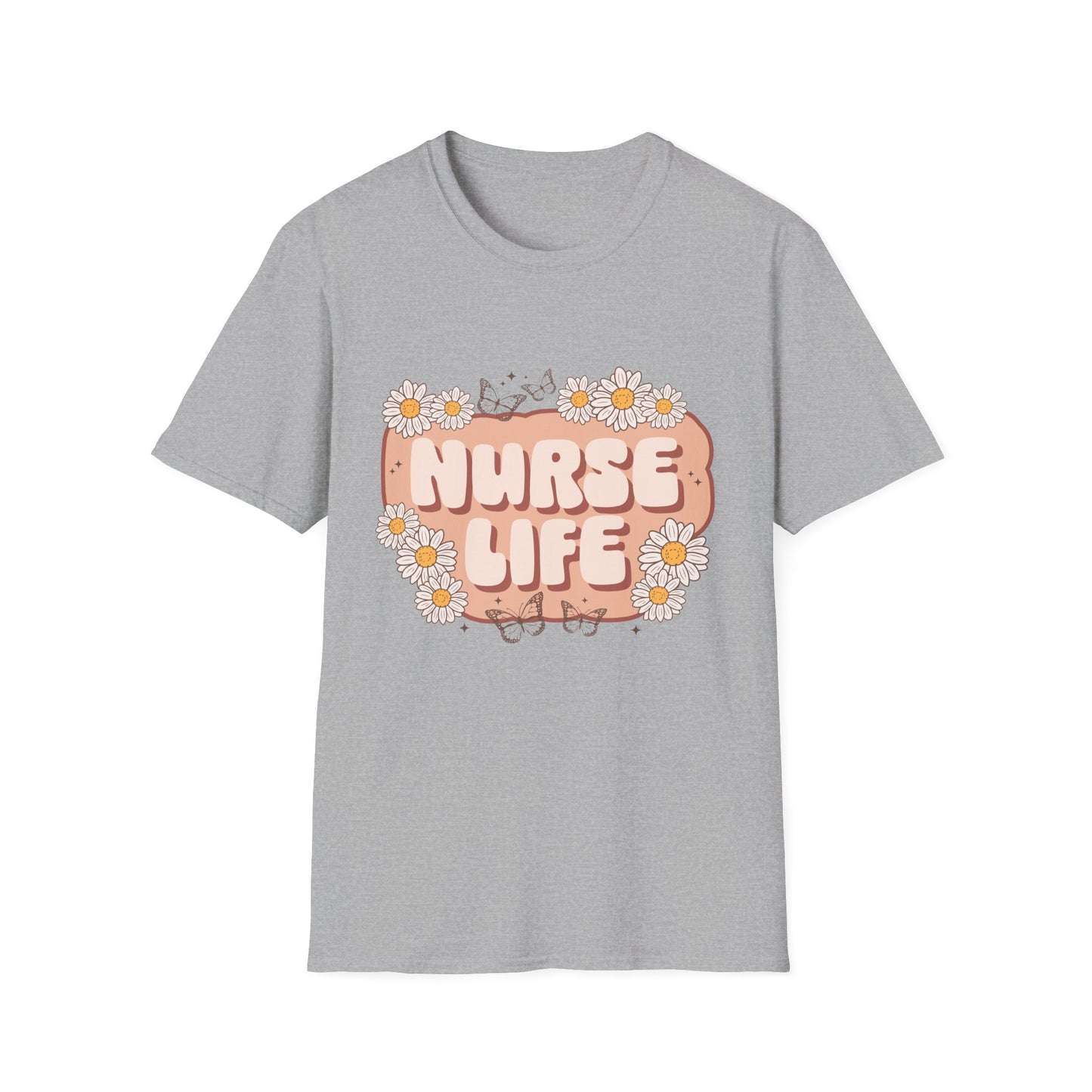 Nurse Life T‑Shirt — Floral Daisy Retro Nurse Tee