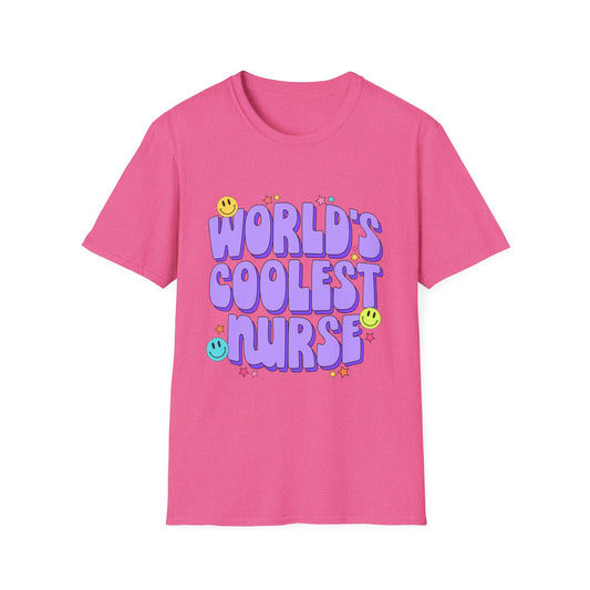 World's Coolest Nurse Unisex Softstyle T-Shirt - Fun & Comfy Gift for Nurses