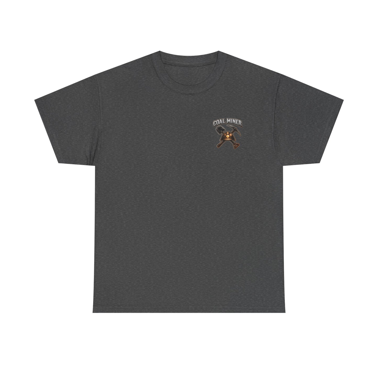 Coal Miner T-Shirt — "Forgotten in the Dark" Skull Hardhat Graphic Tee
