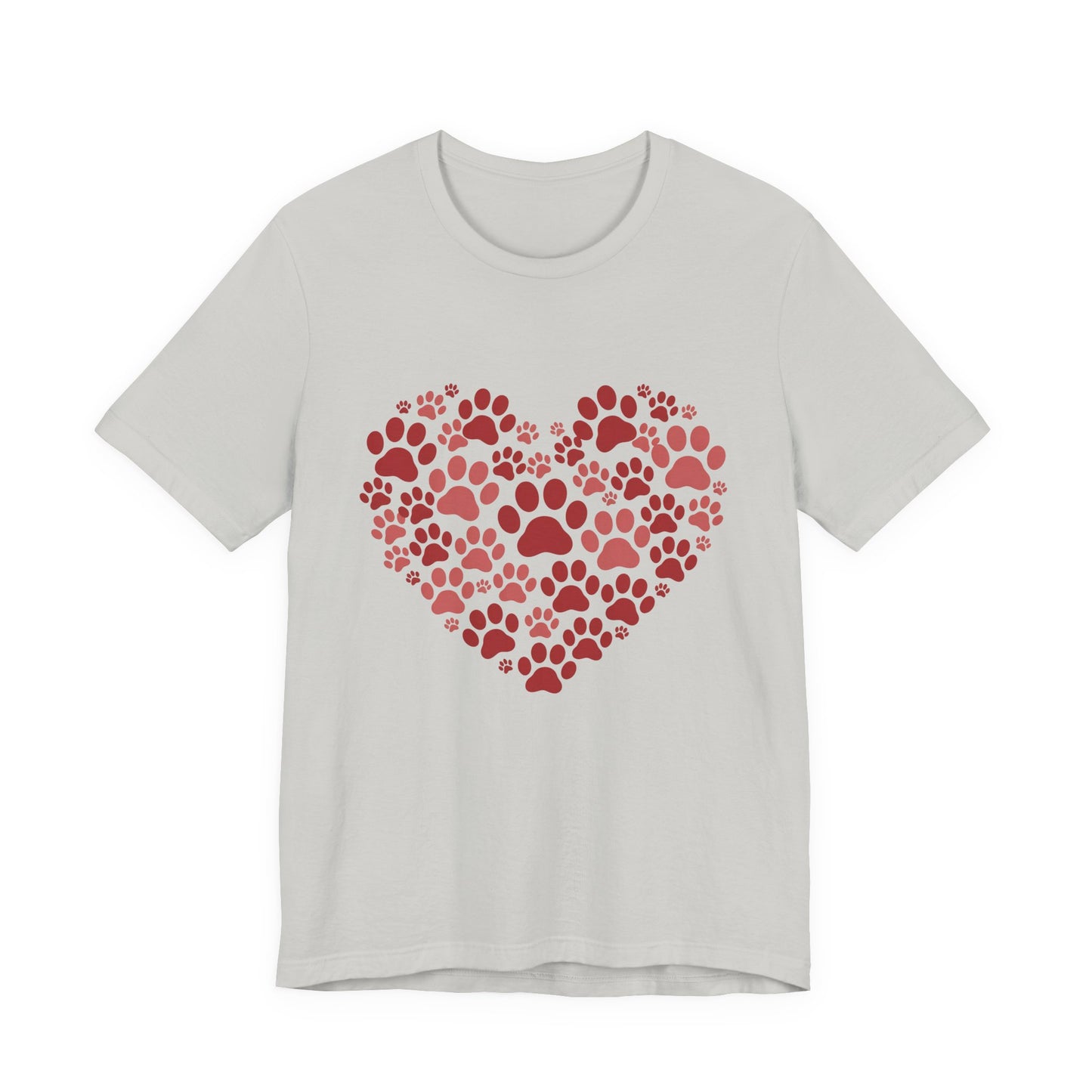 Heart Paw Print T-Shirt — Dog Lover Valentine Tee