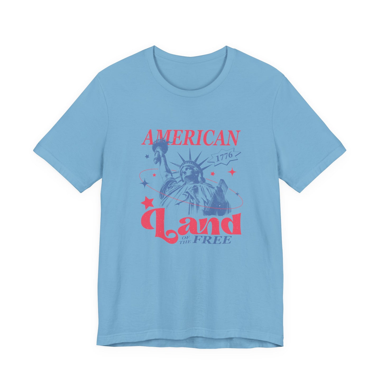 Liberty 'Land of the Free' T‑Shirt — Statue of Liberty Patriotic 1776 Tee