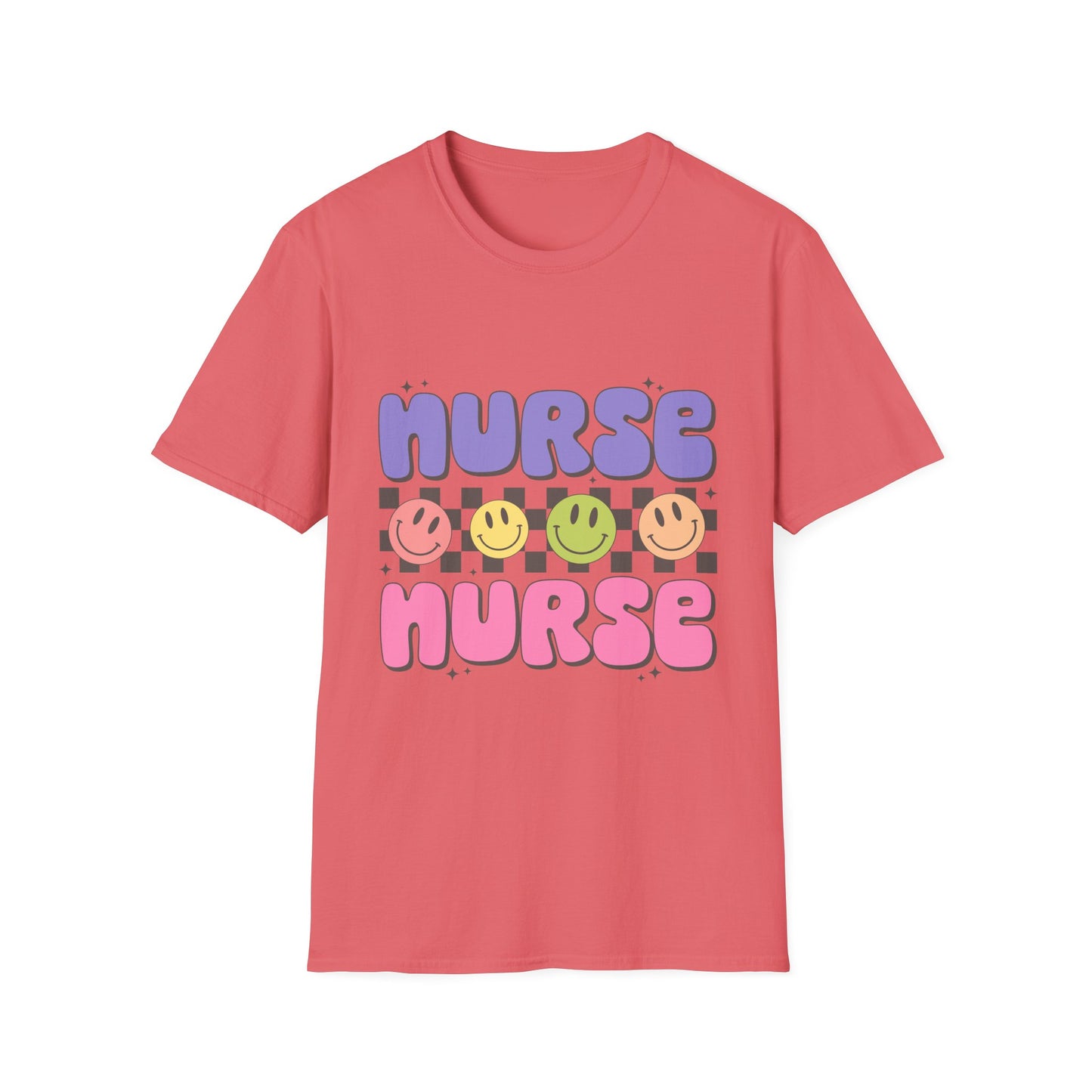 Nurse Nurse Cute Smiley Graphic T-Shirt