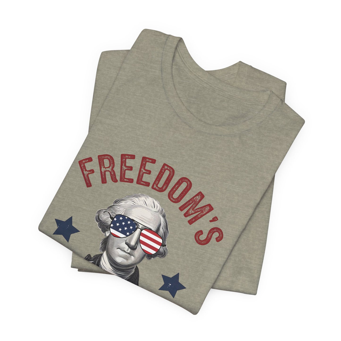 Patriotic Tee — "Freedom's Been Cool Since 1776" George Washington Shirt