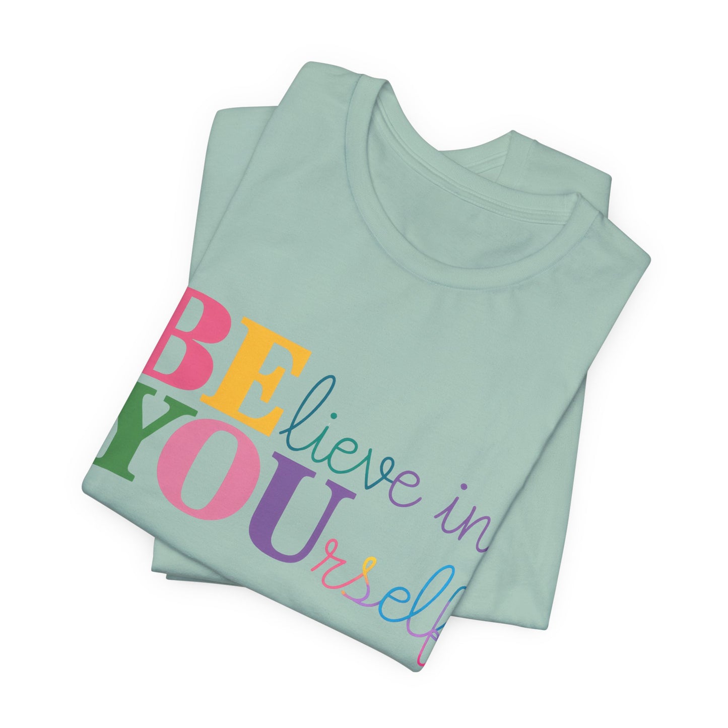 Believe in Yourself Colorblock Tee