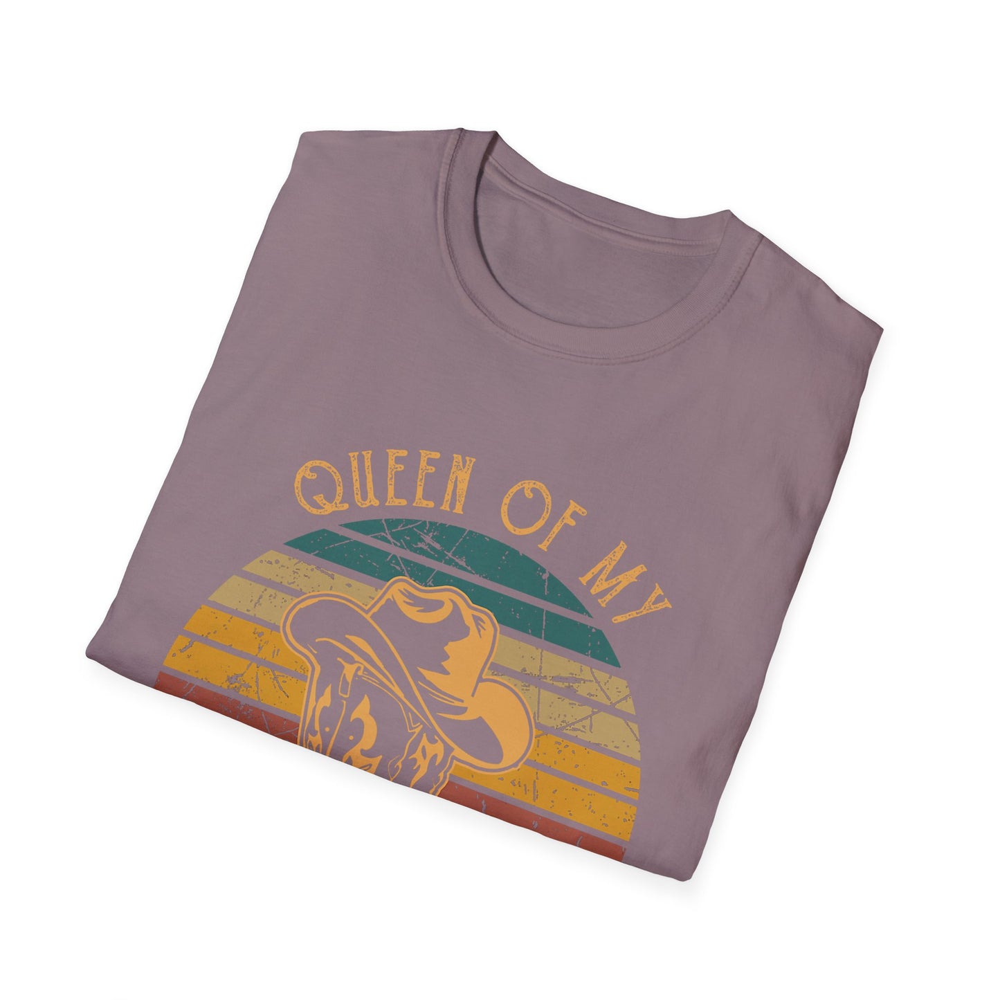 Queen of My Double Wide Trailer T-Shirt — Retro Cowgirl Graphic Tee