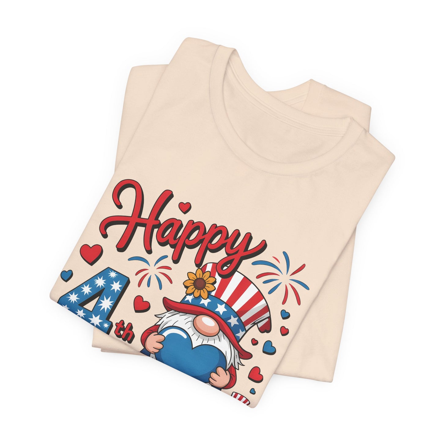 4th of July Gnome T-Shirt – Happy 4th of July Patriotic Tee