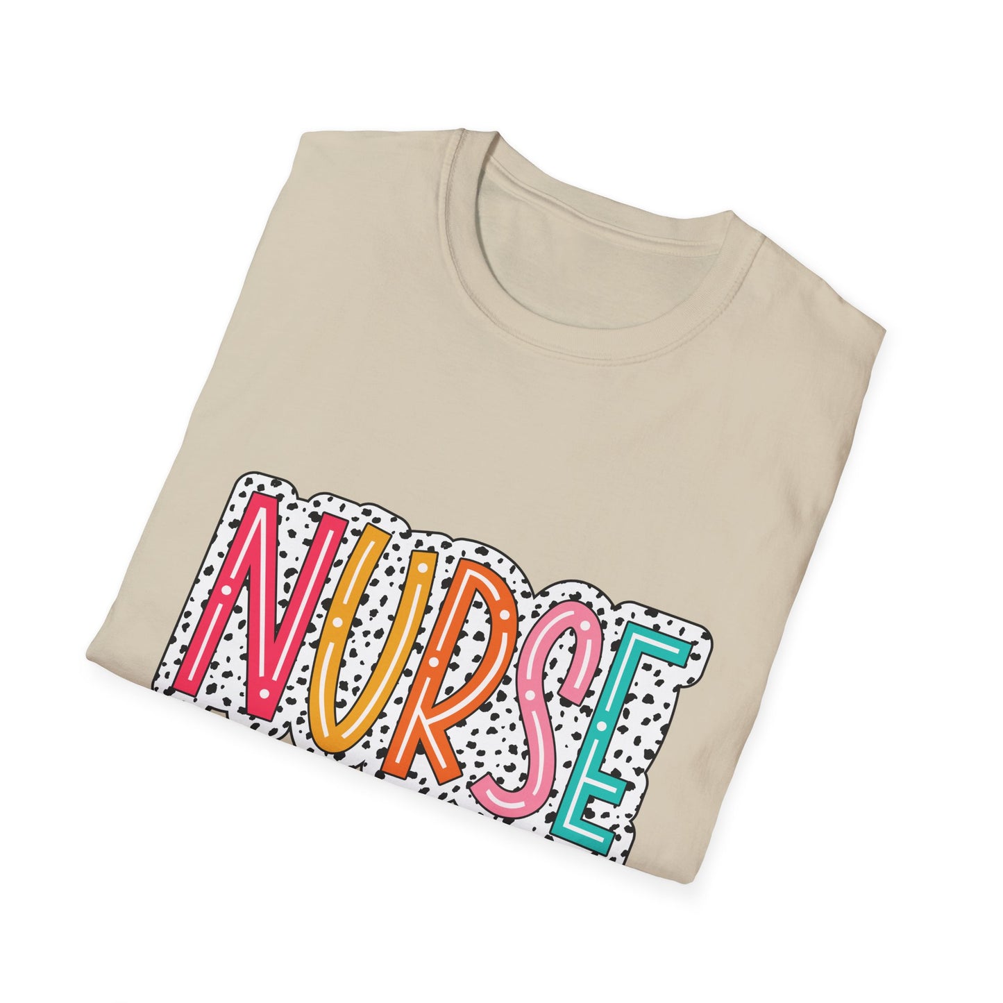 Nurse Colorblock Graphic T-Shirt — Fun Retro Medical Appreciation Tee