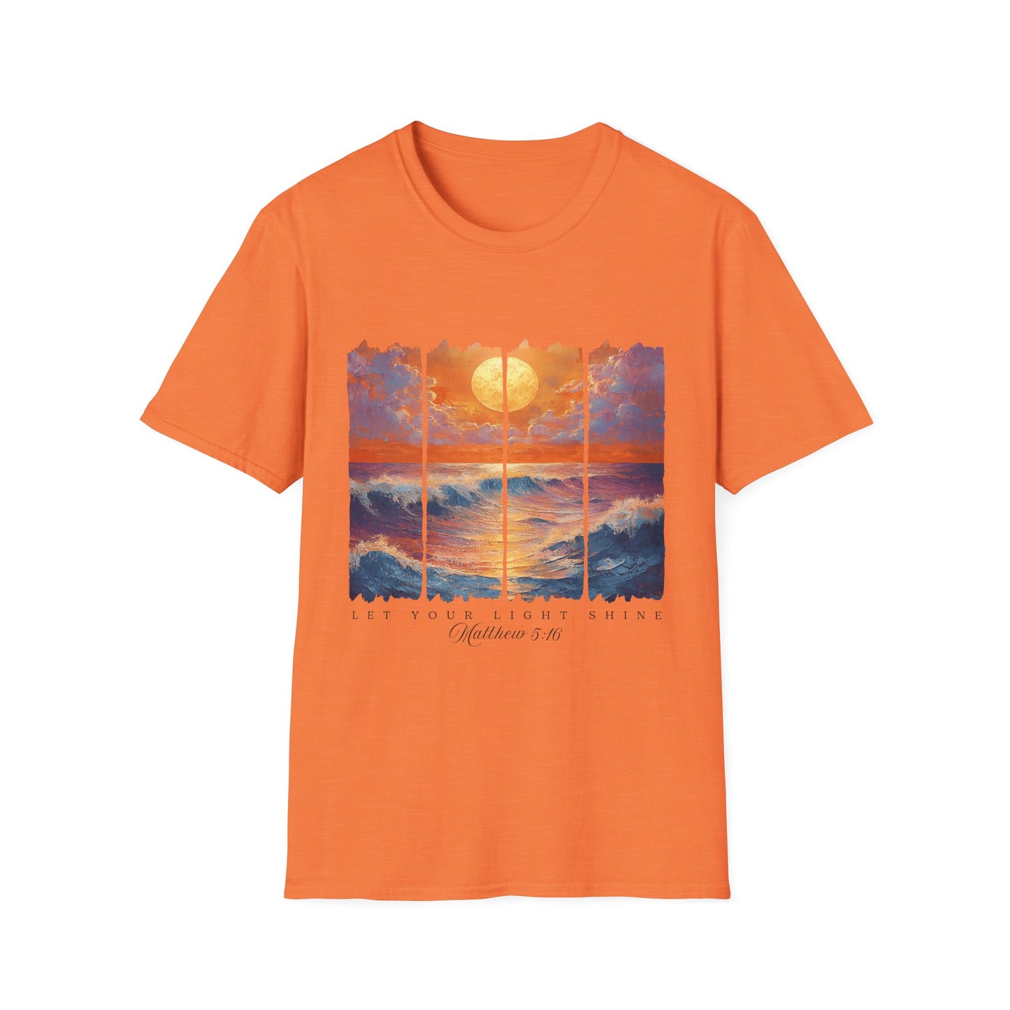 Sunset Ocean Art T-Shirt — Coastal Sunrise Graphic Tee