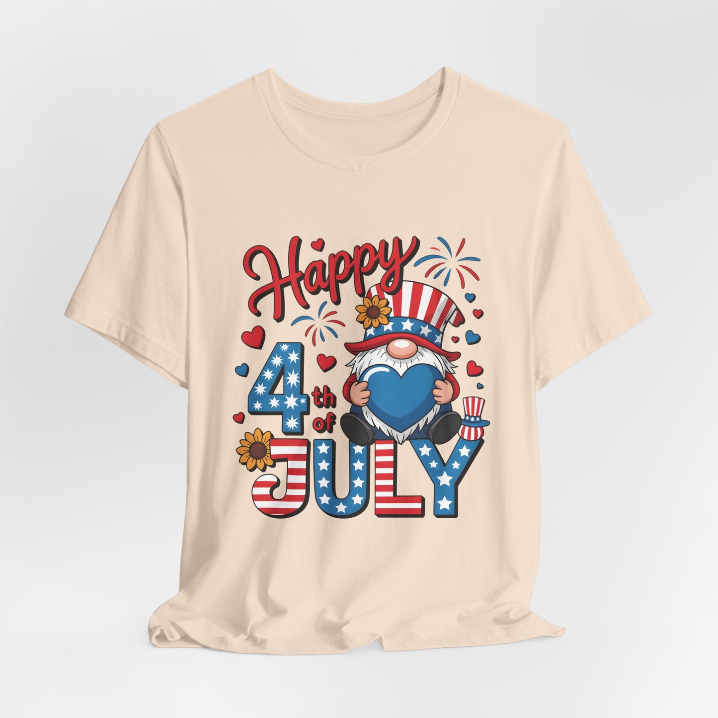 4th of July Gnome T-Shirt – Happy 4th of July Patriotic Tee