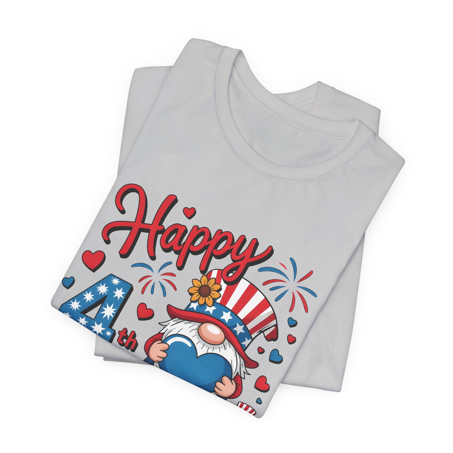 4th of July Gnome T-Shirt – Happy 4th of July Patriotic Tee