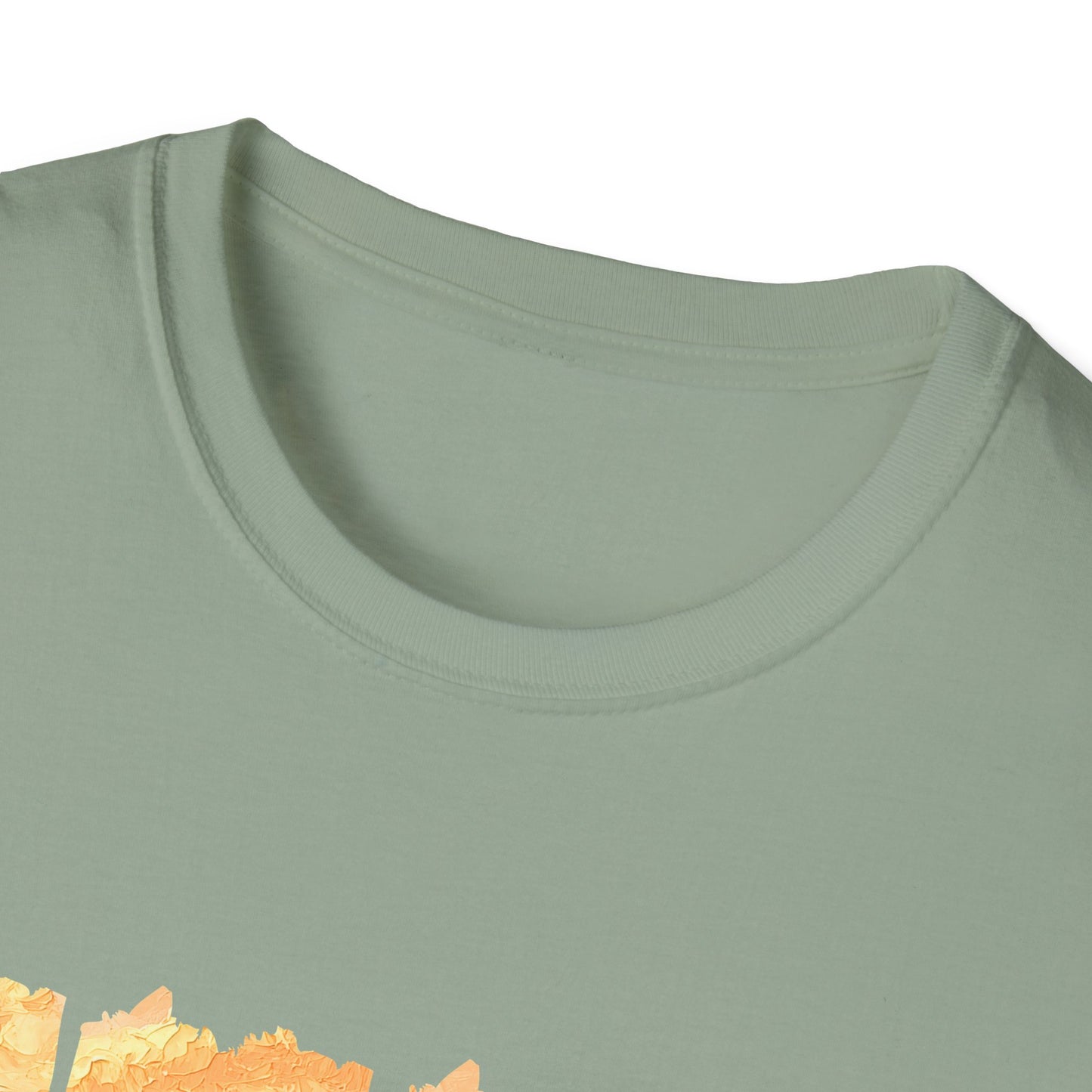 Sunflower Mountain Poster T-Shirt — Scenic Field & Peaks Graphic Tee
