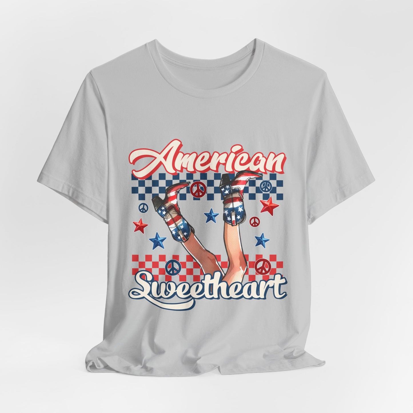 American Sweetheart T-Shirt — Retro Patriotic 4th of July Tee
