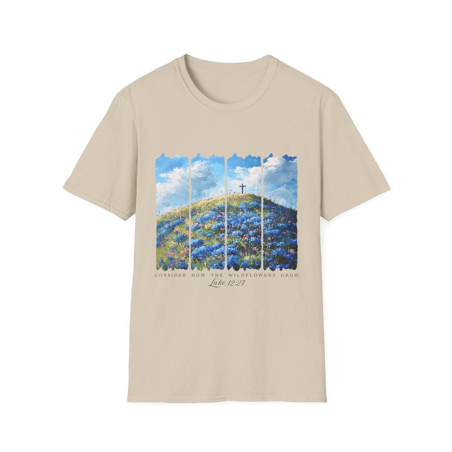 Resurrection Cross Landscape T‑Shirt — Christian Easter Faith Tee
