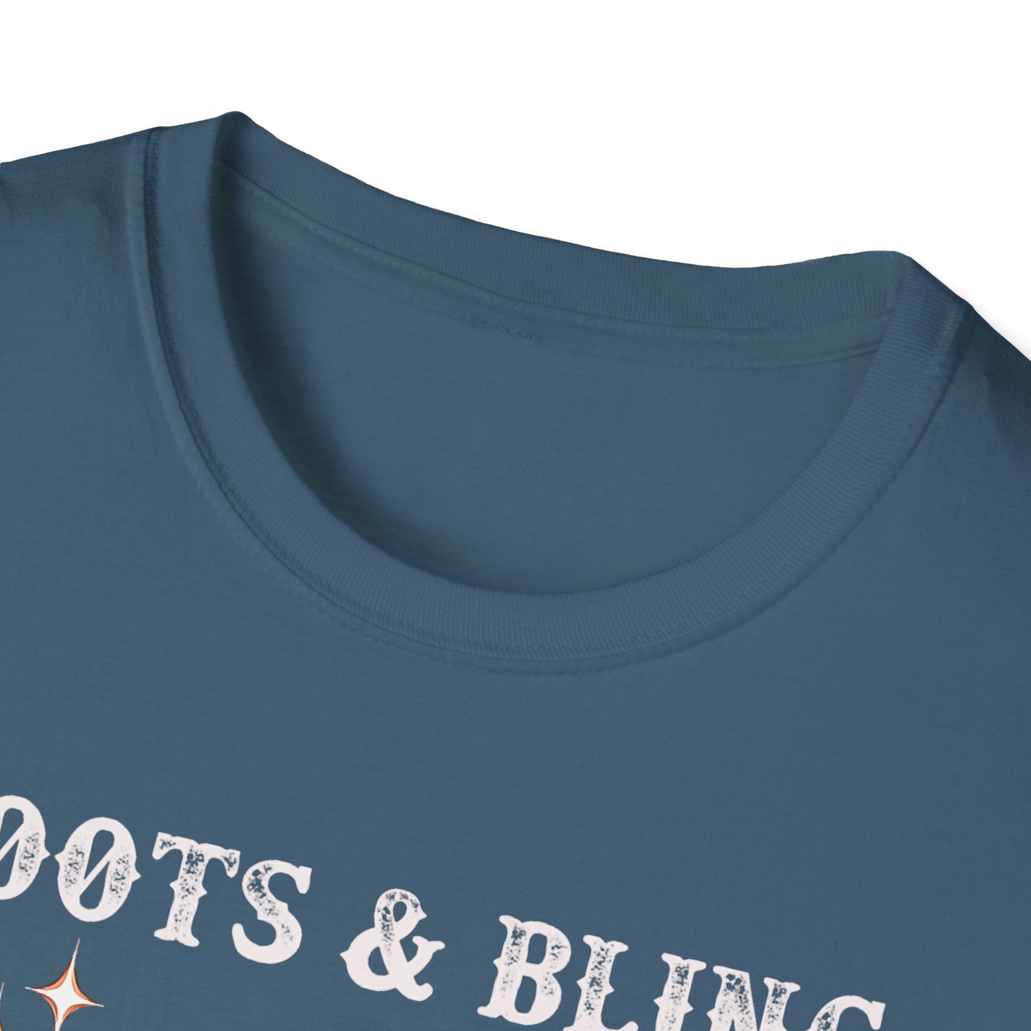 Cowgirl T-Shirt — "Boots & Bling" Floral Western Tee
