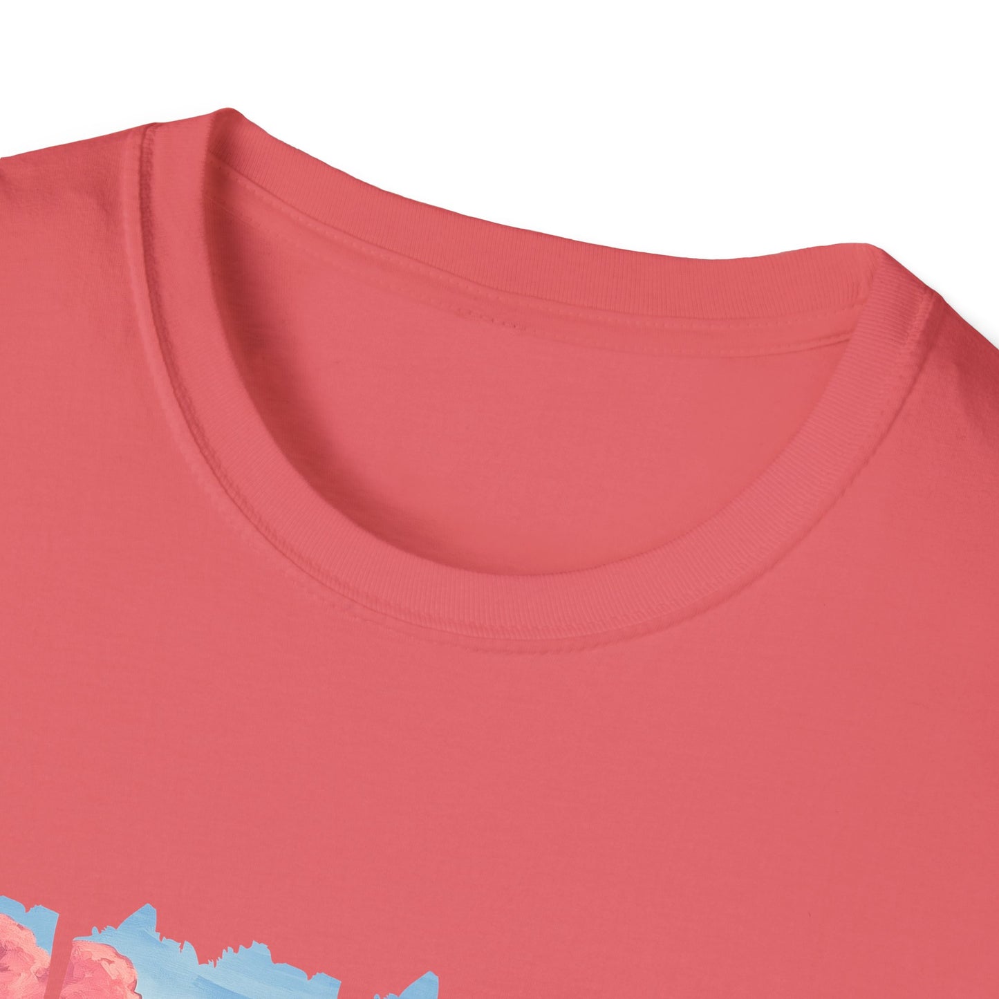 Scenic Mountain Sunset T-Shirt — Wildflower Valley Landscape Tee
