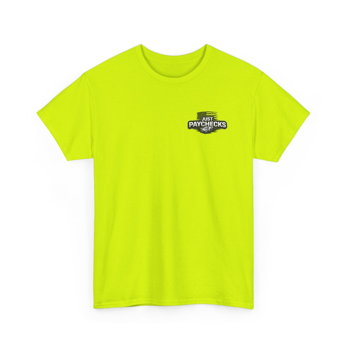 Truck Driver T-Shirt — "No Handouts Just Paychecks" Patriotic Semi-Truck Tee