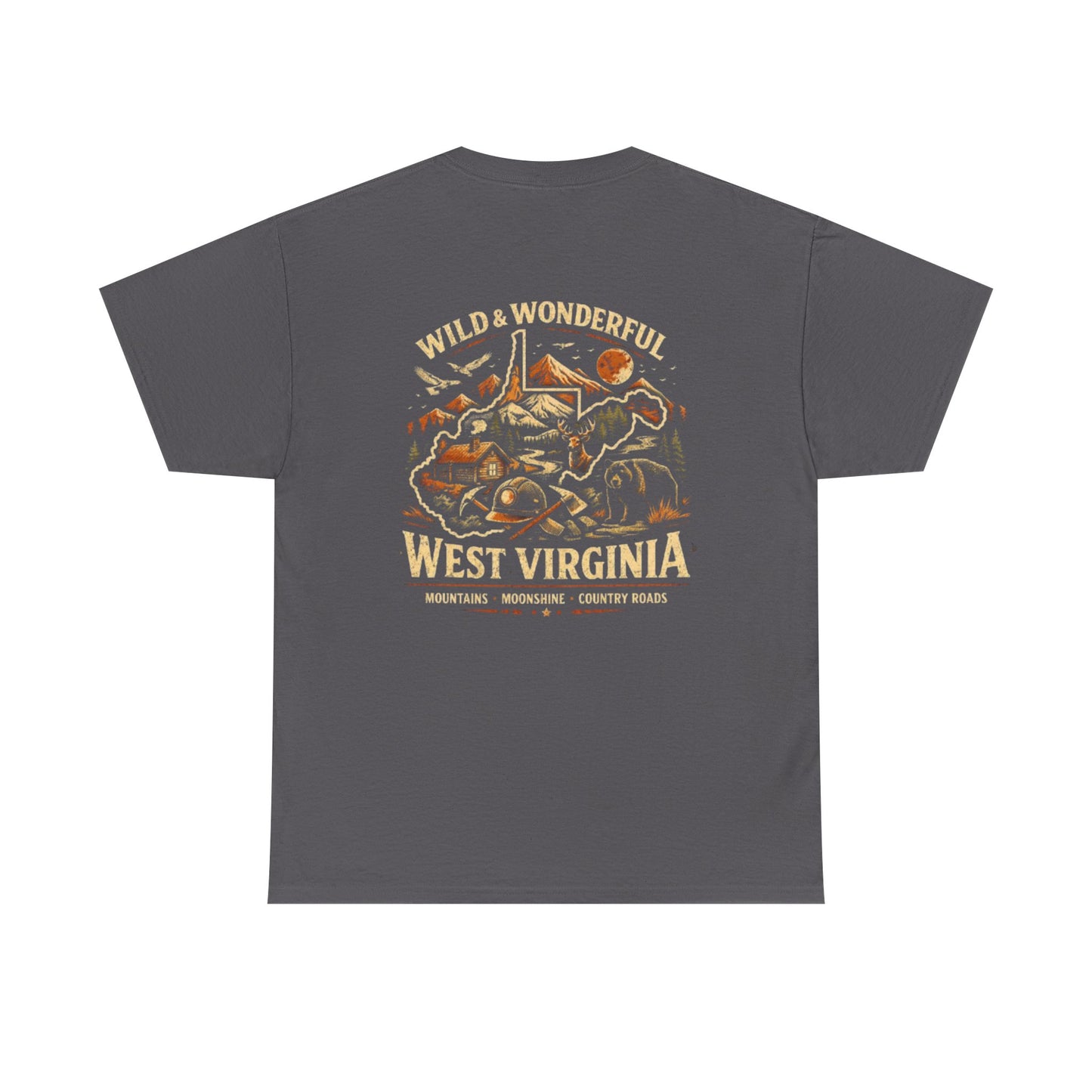 West Virginia Tee - "Wild & Wonderful" Scenic Mountains & Outdoors Shirt