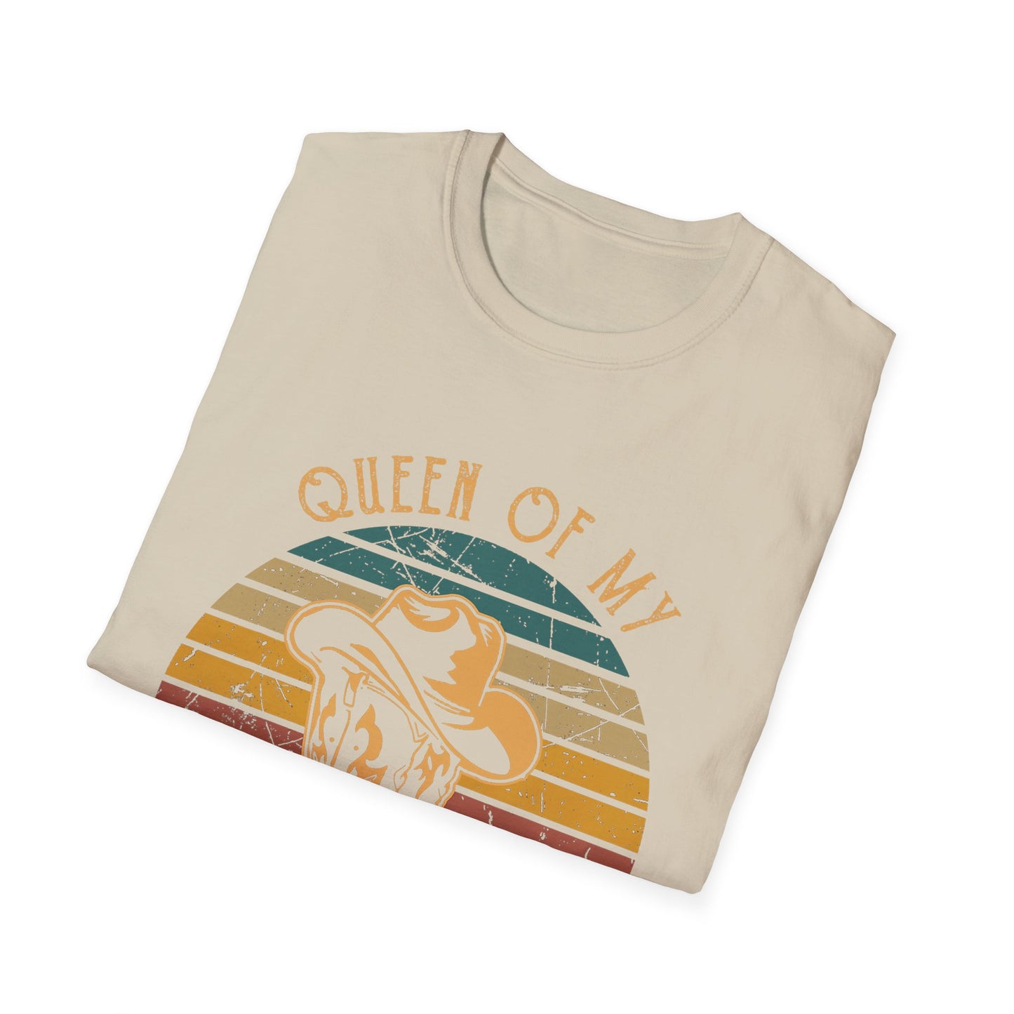 Queen of My Double Wide Trailer T-Shirt — Retro Cowgirl Graphic Tee