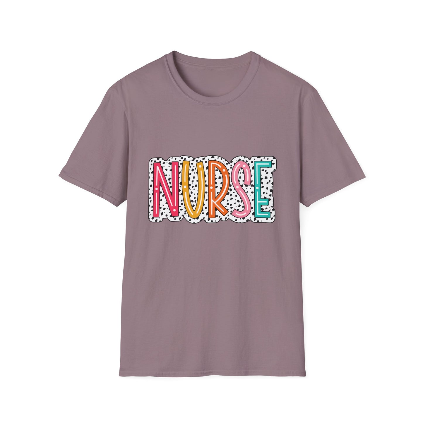 Nurse Colorblock Graphic T-Shirt — Fun Retro Medical Appreciation Tee