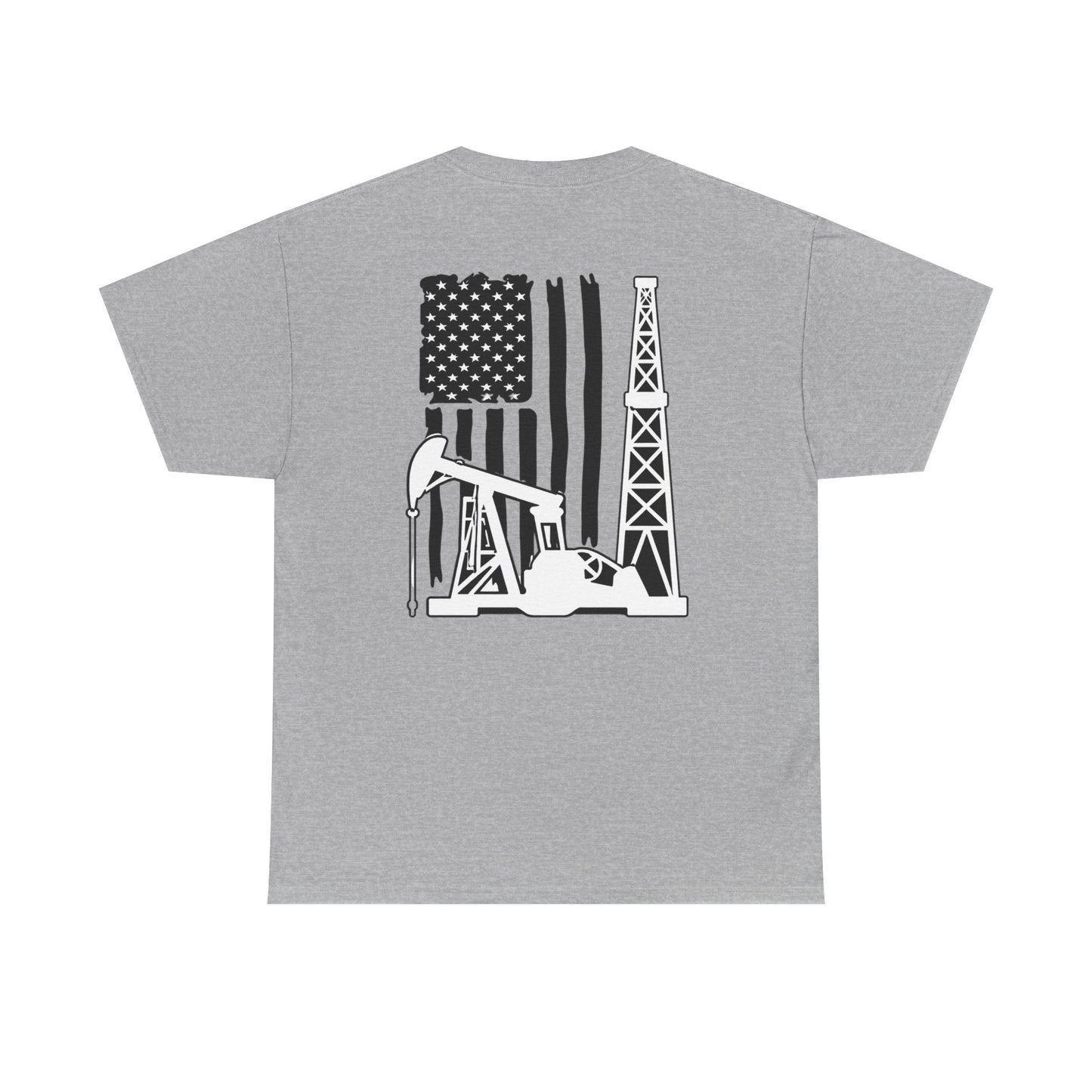 Oilfield Flag Tee — American Oil Rig Graphic T-Shirt