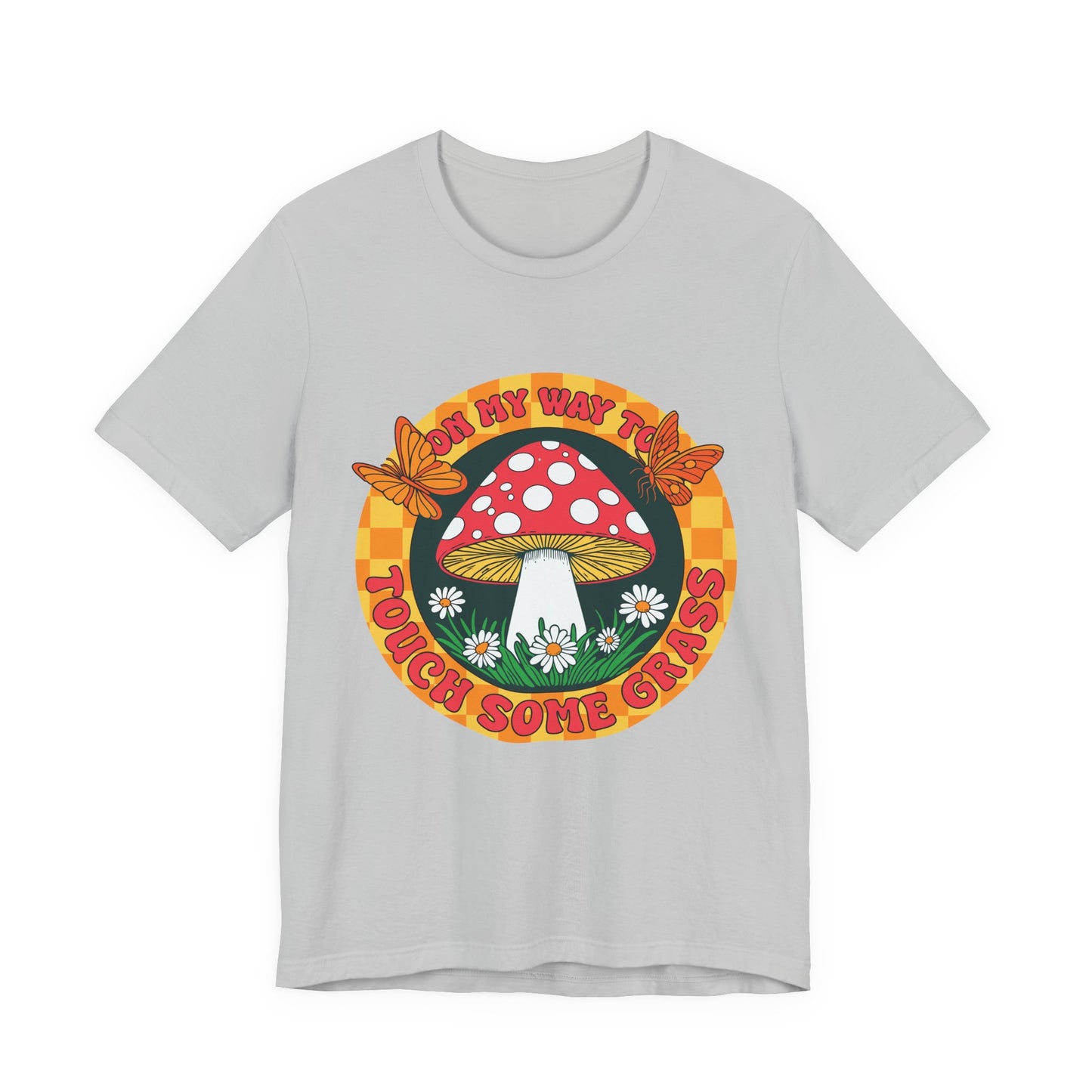 Mushroom Graphic Tee - "Mind My Way" Retro Fungi Shirt