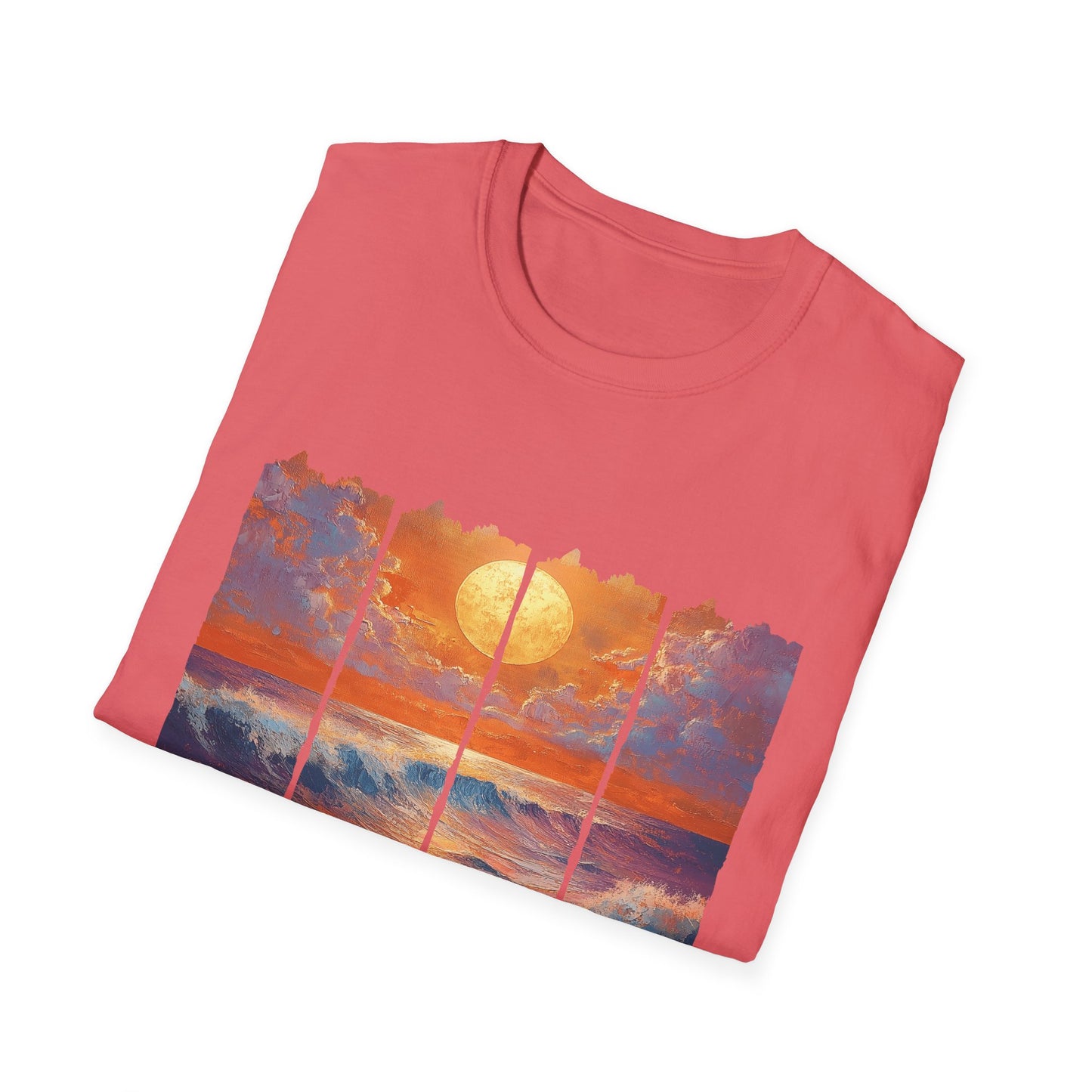 Sunset Ocean Art T-Shirt — Coastal Sunrise Graphic Tee
