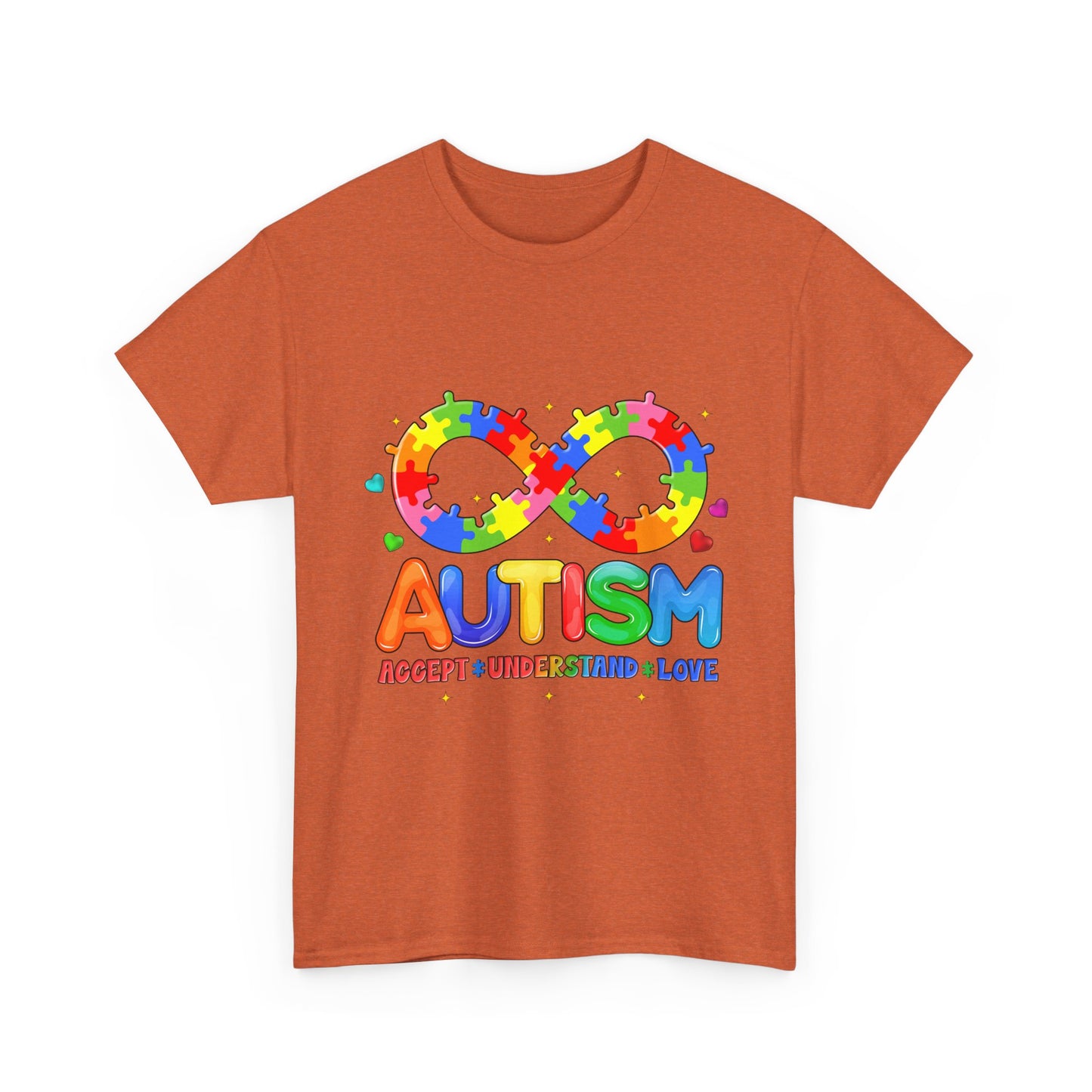 Autism Awareness Puzzle Infinity T-Shirt — Accept Understand Love