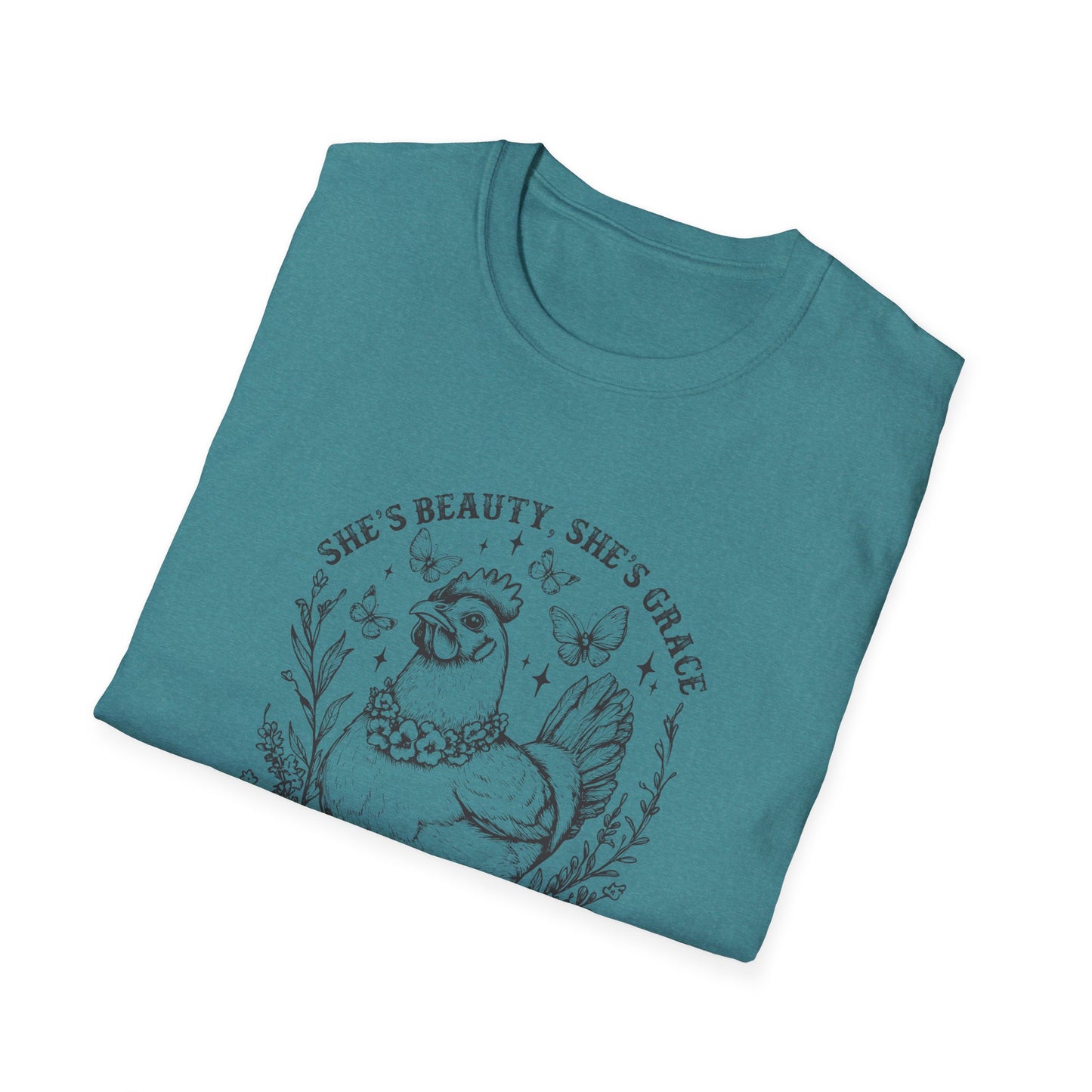 She'll Peck You In The Face Chicken T-Shirt – Funny Farmyard Hen Graphic Tee