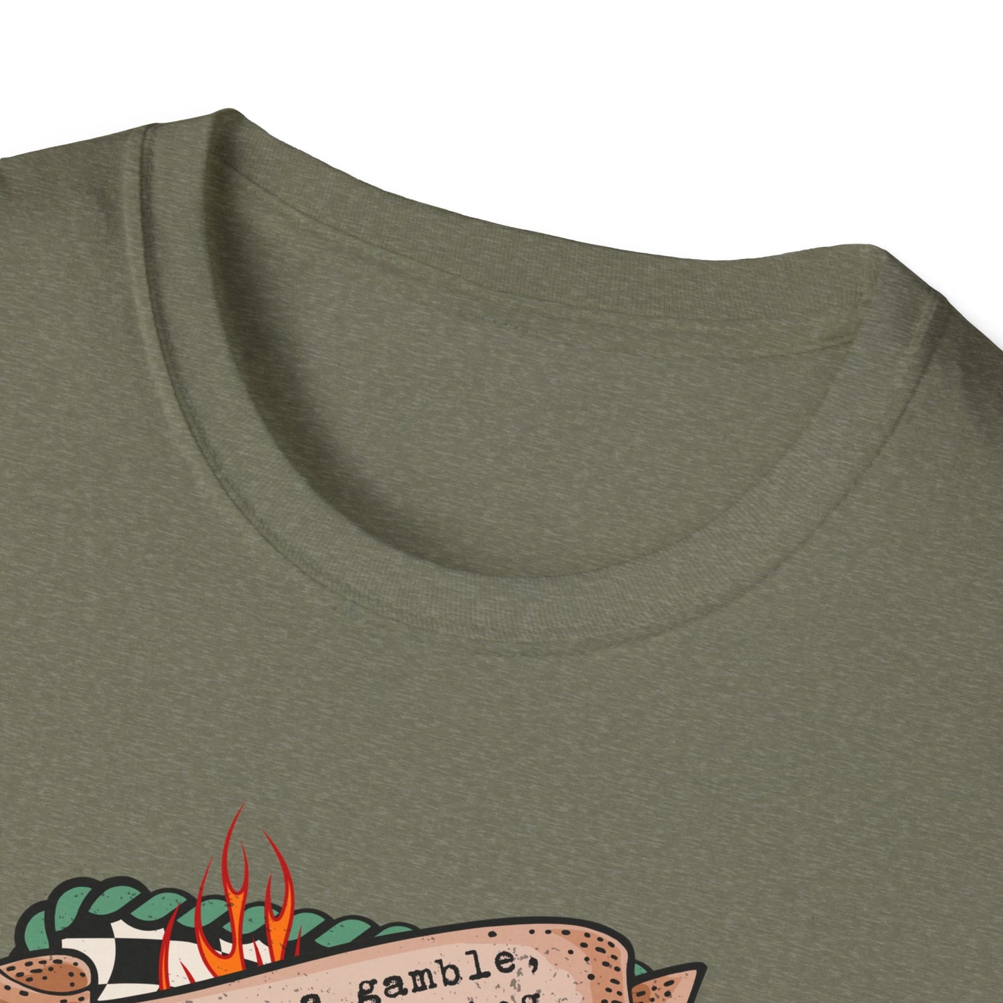 Casino Night Graphic T-Shirt — Aces, Dice & Retro Gaming Design