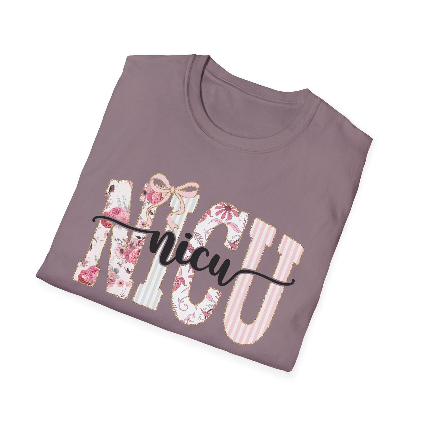 NICU Floral T-Shirt — Support Nurse/Parent Newborn ICU Shirt