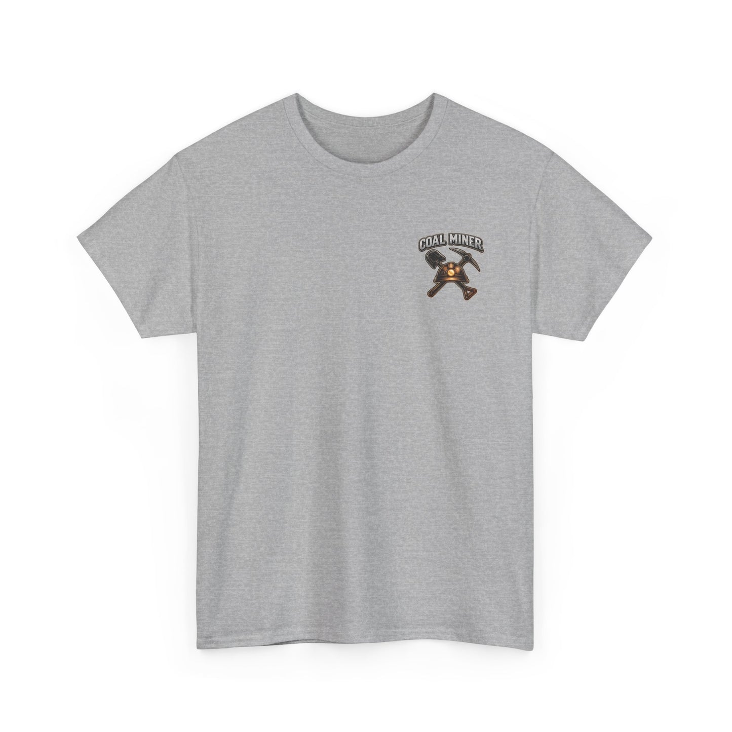Coal Miner T-Shirt — "Forgotten in the Dark" Skull Hardhat Graphic Tee