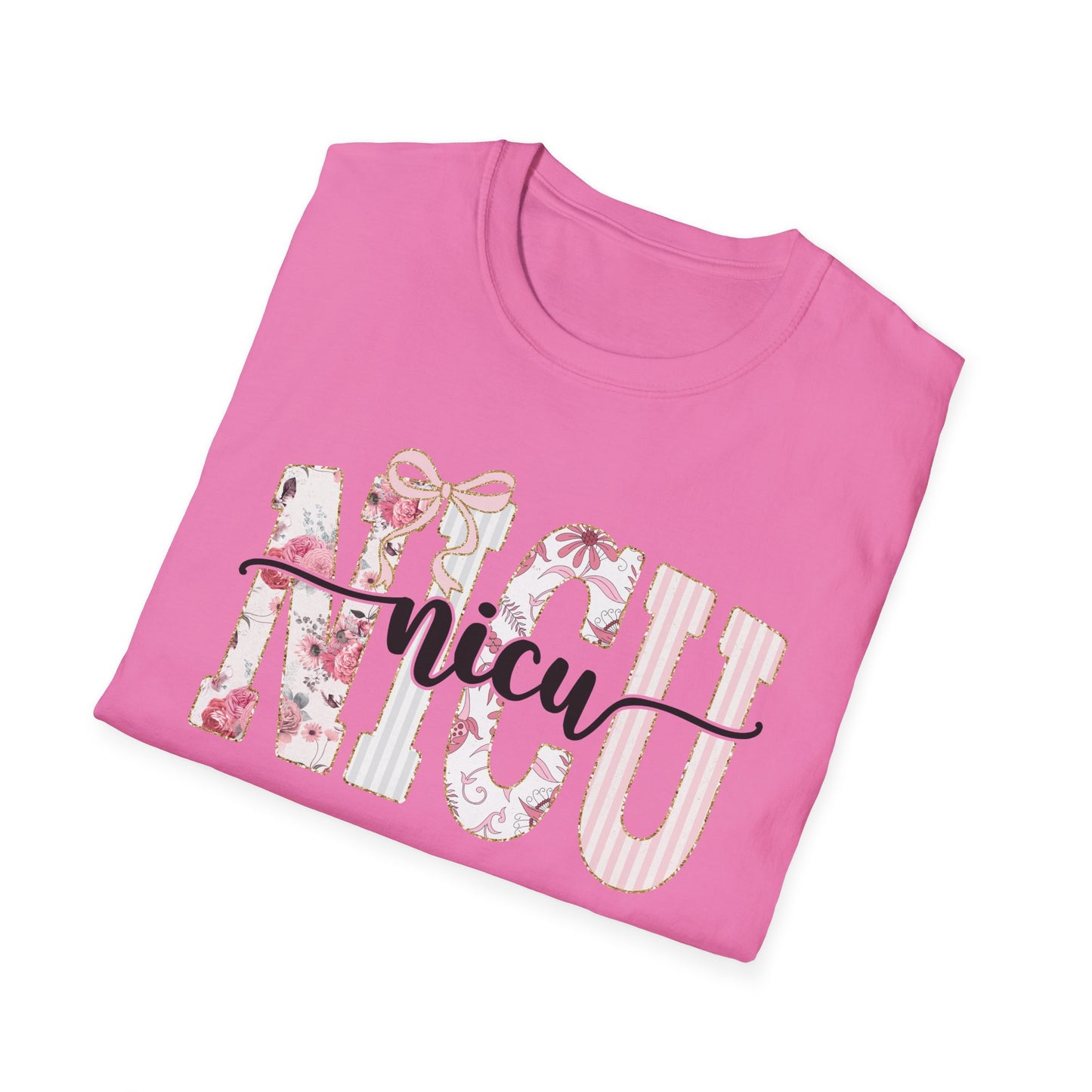 NICU Floral T-Shirt — Support Nurse/Parent Newborn ICU Shirt