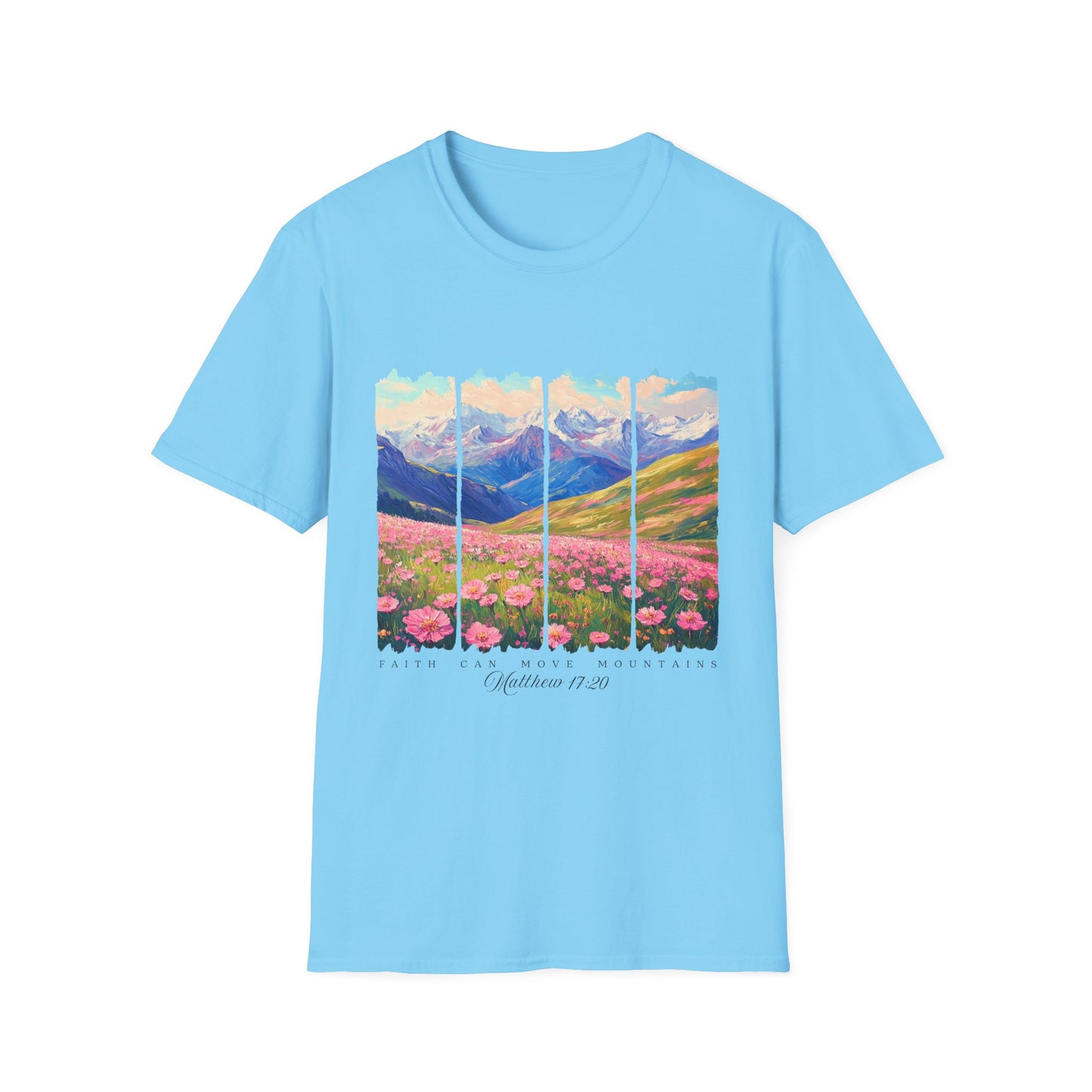 Mountain Wildflower Panel T-Shirt — Colorado 2024 Scenic Nature Tee