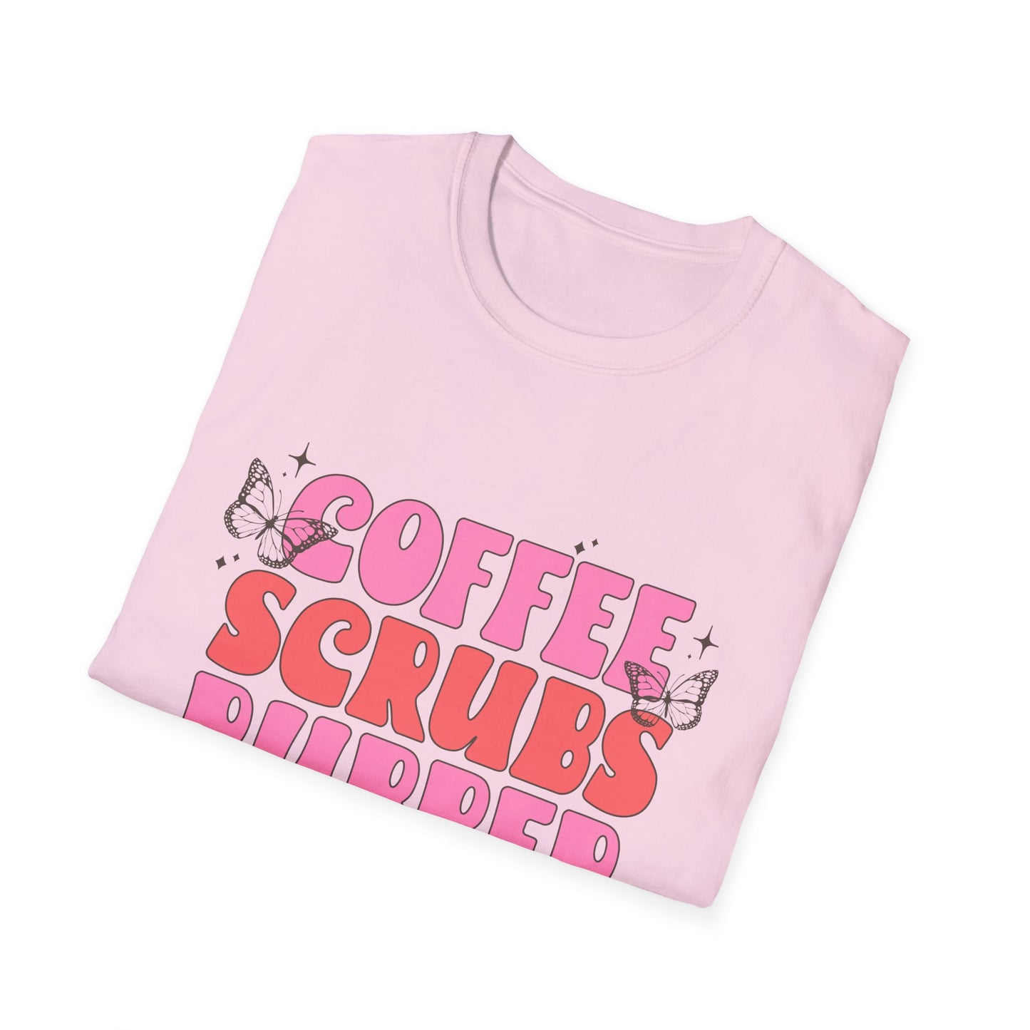 Coffee Scrubs Rubber Gloves T-Shirt — Cute Nurse/Healthcare Graphic Tee