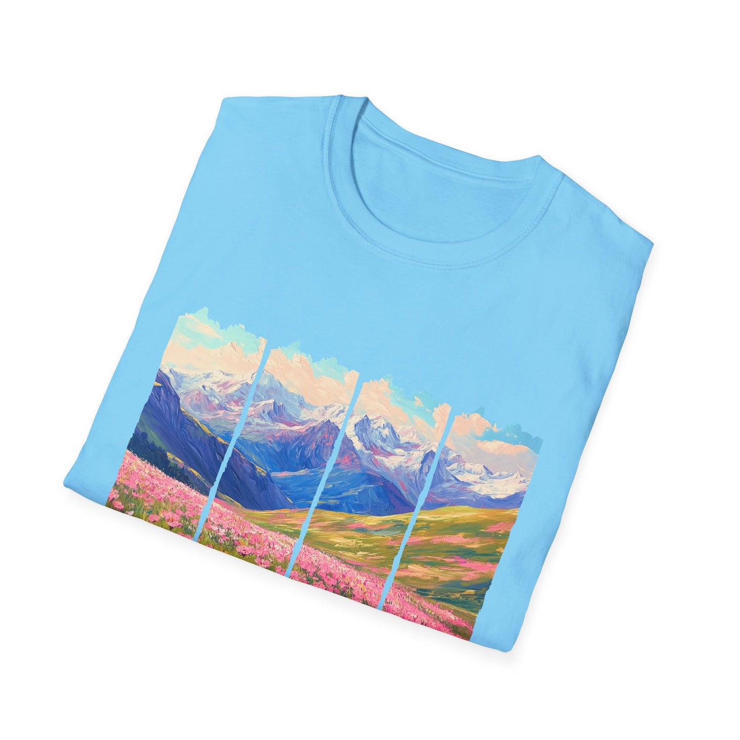 Mountain Wildflower Panel T-Shirt — Colorado 2024 Scenic Nature Tee