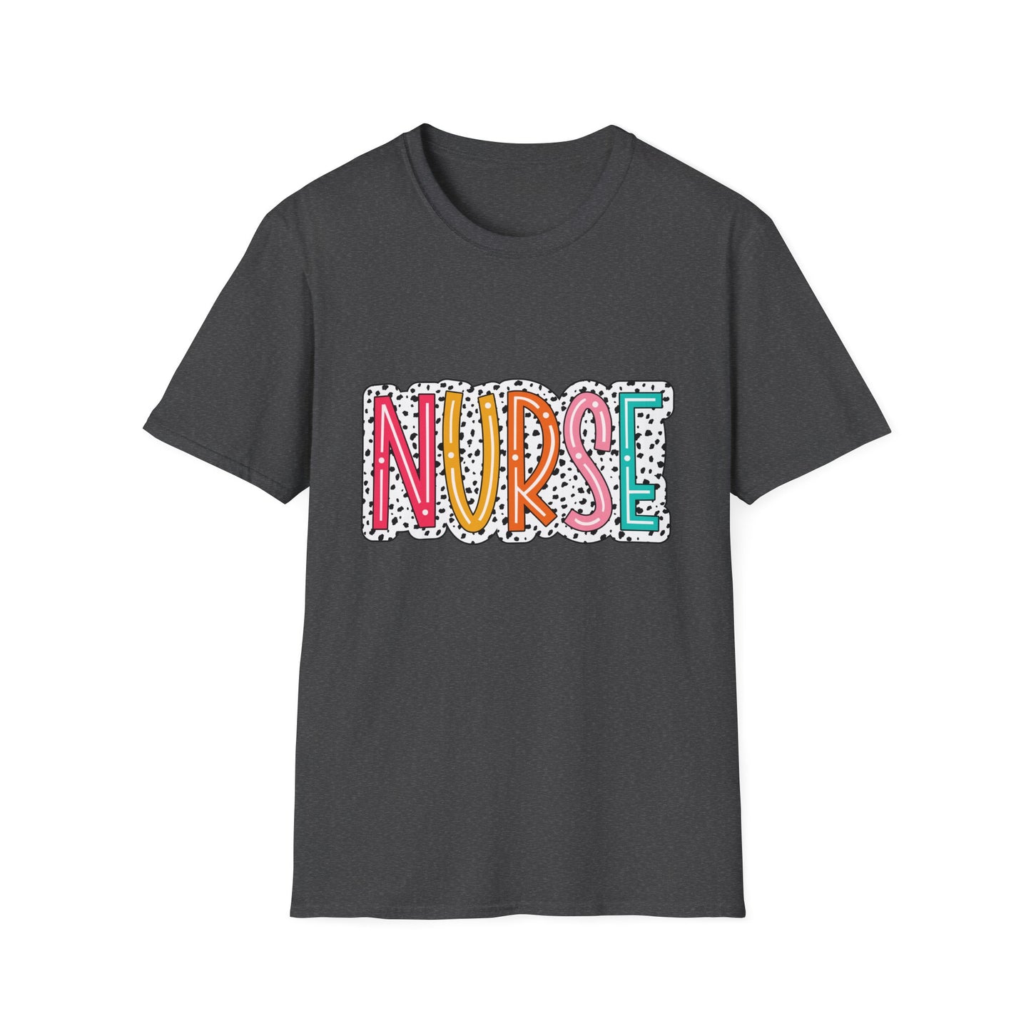 Nurse Colorblock Graphic T-Shirt — Fun Retro Medical Appreciation Tee