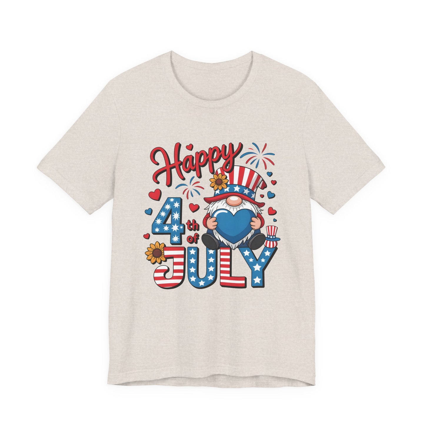 4th of July Gnome T-Shirt – Happy 4th of July Patriotic Tee