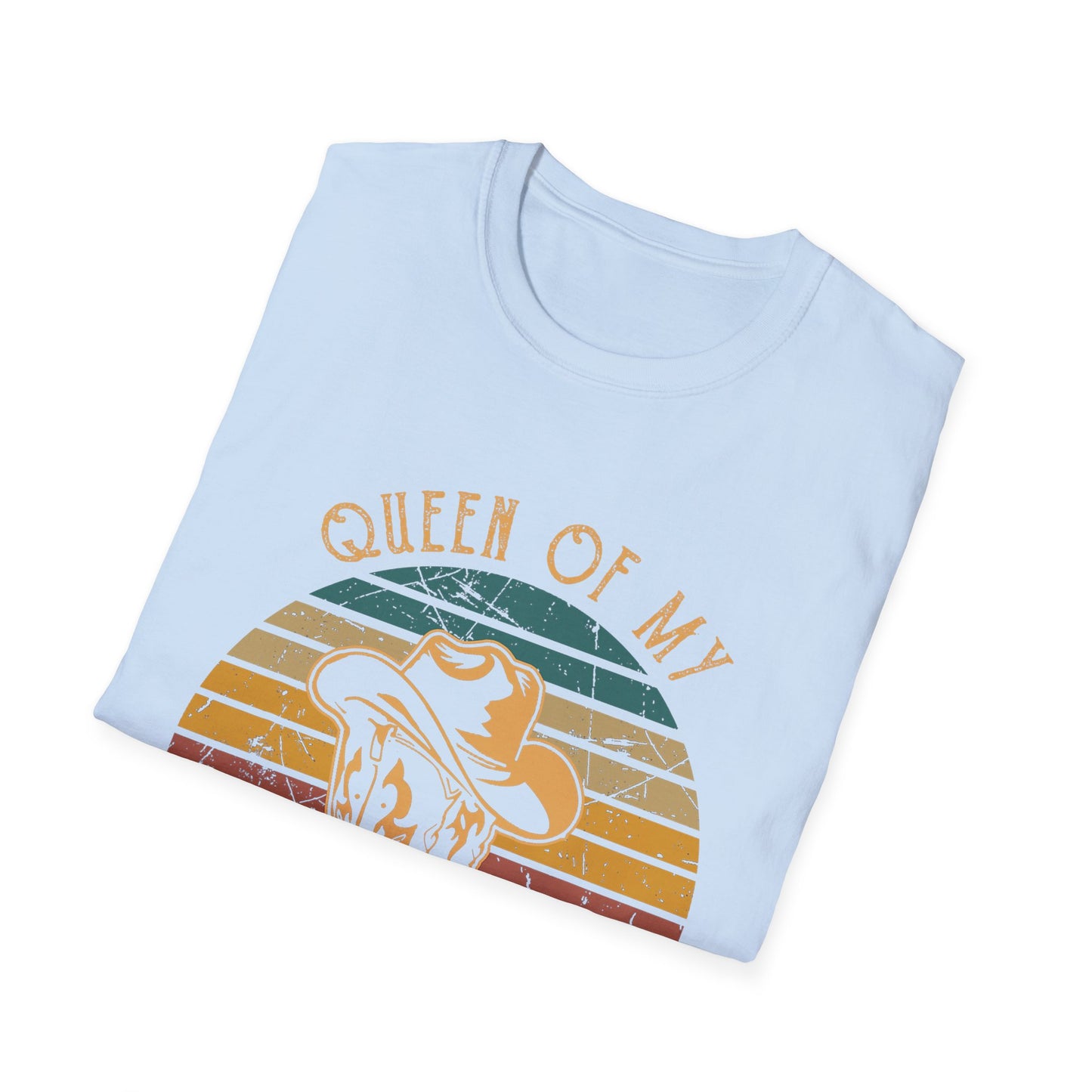 Queen of My Double Wide Trailer T-Shirt — Retro Cowgirl Graphic Tee