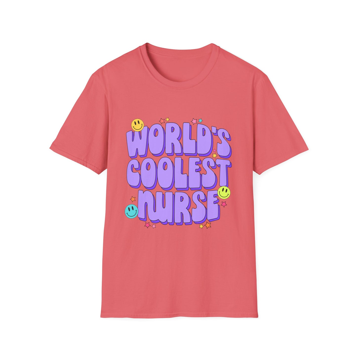 World's Coolest Nurse Unisex Softstyle T-Shirt - Fun & Comfy Gift for Nurses