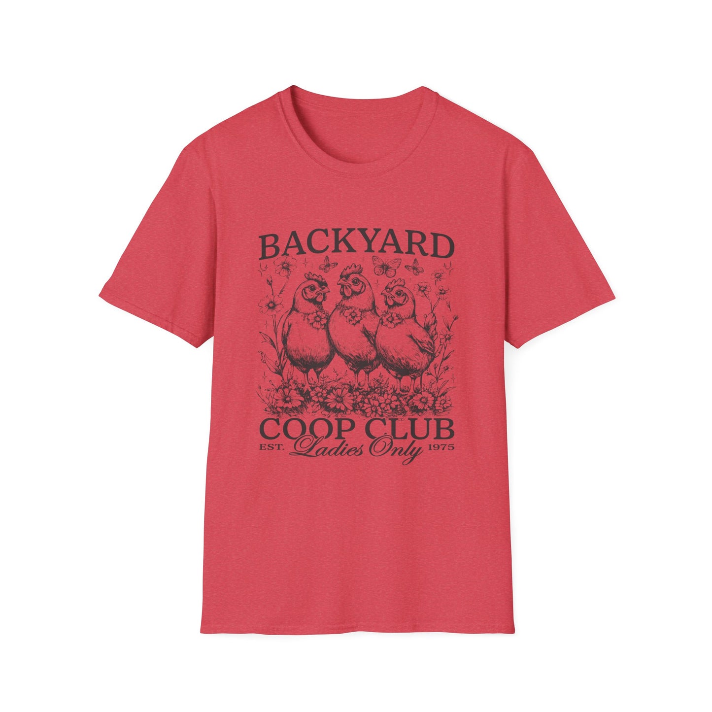 Backyard Coop Club T-Shirt — 'Ladies Only' Vintage Chicken Farm Tee
