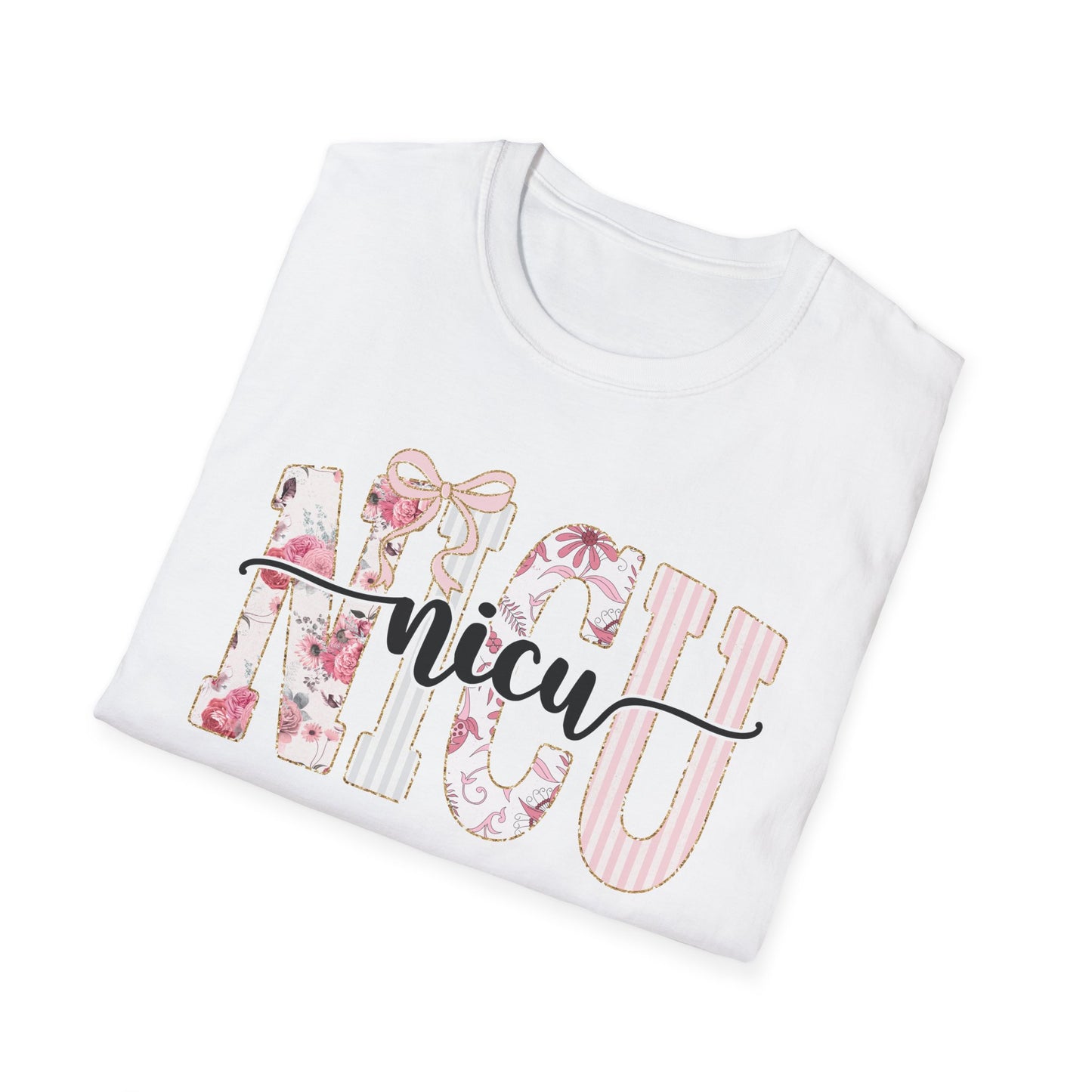 NICU Floral T-Shirt — Support Nurse/Parent Newborn ICU Shirt