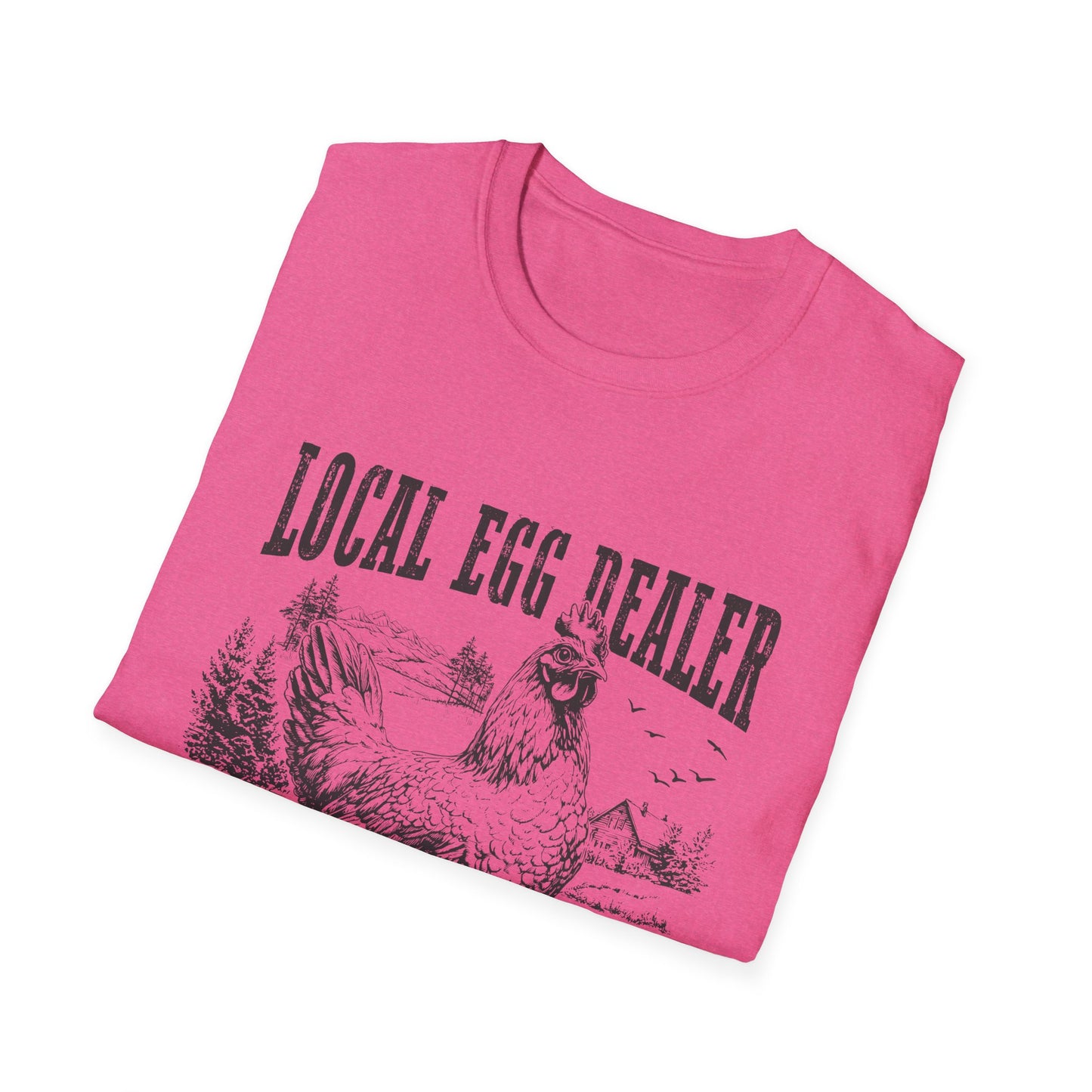 Local Egg Dealer T-Shirt — Vintage Chicken Farm Tee