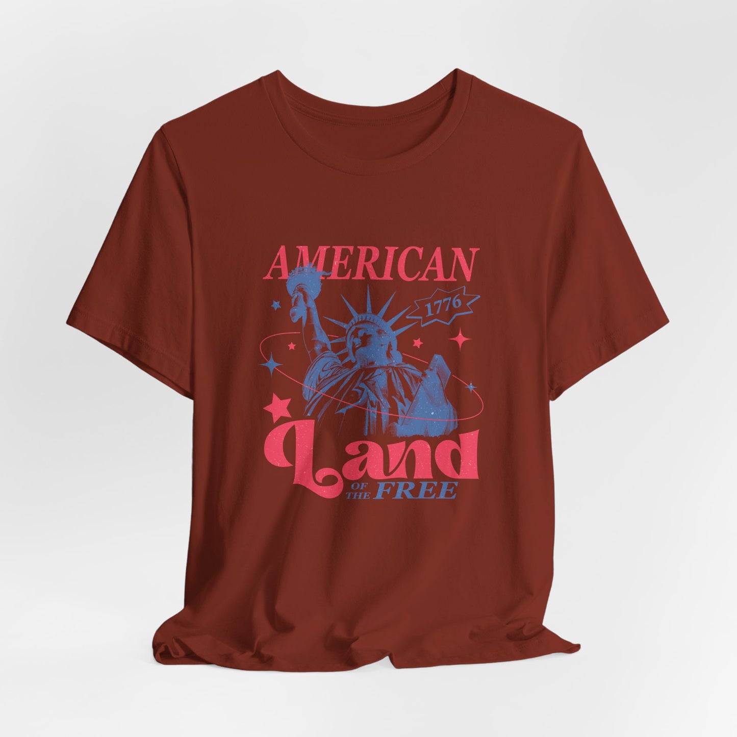 Liberty 'Land of the Free' T‑Shirt — Statue of Liberty Patriotic 1776 Tee